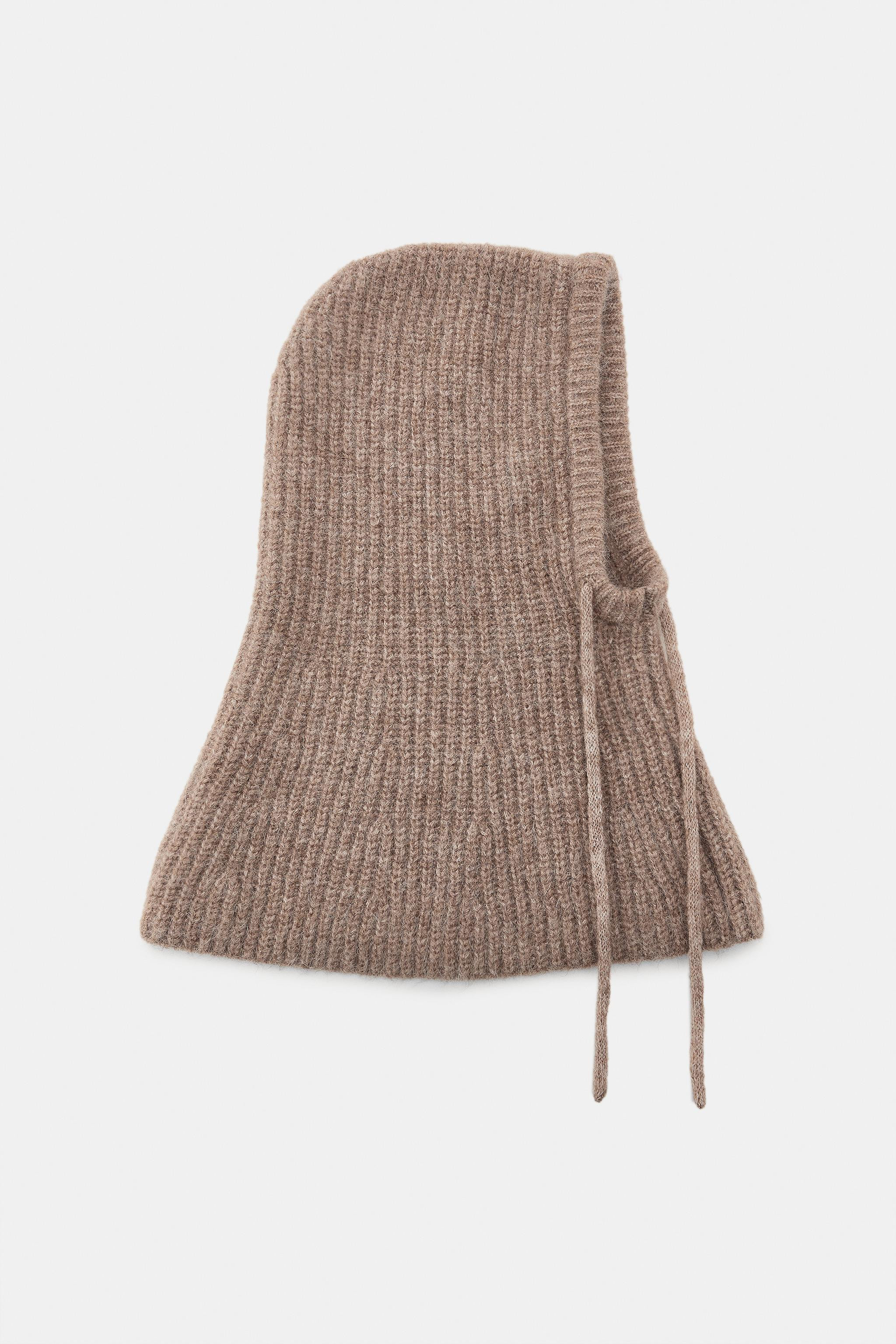 CHUNKY RIBBED HOOD | Zara UK