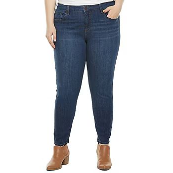 a.n.a - Plus Stretch Fabric Womens Mid Rise Skinny Fit Jean | JCPenney