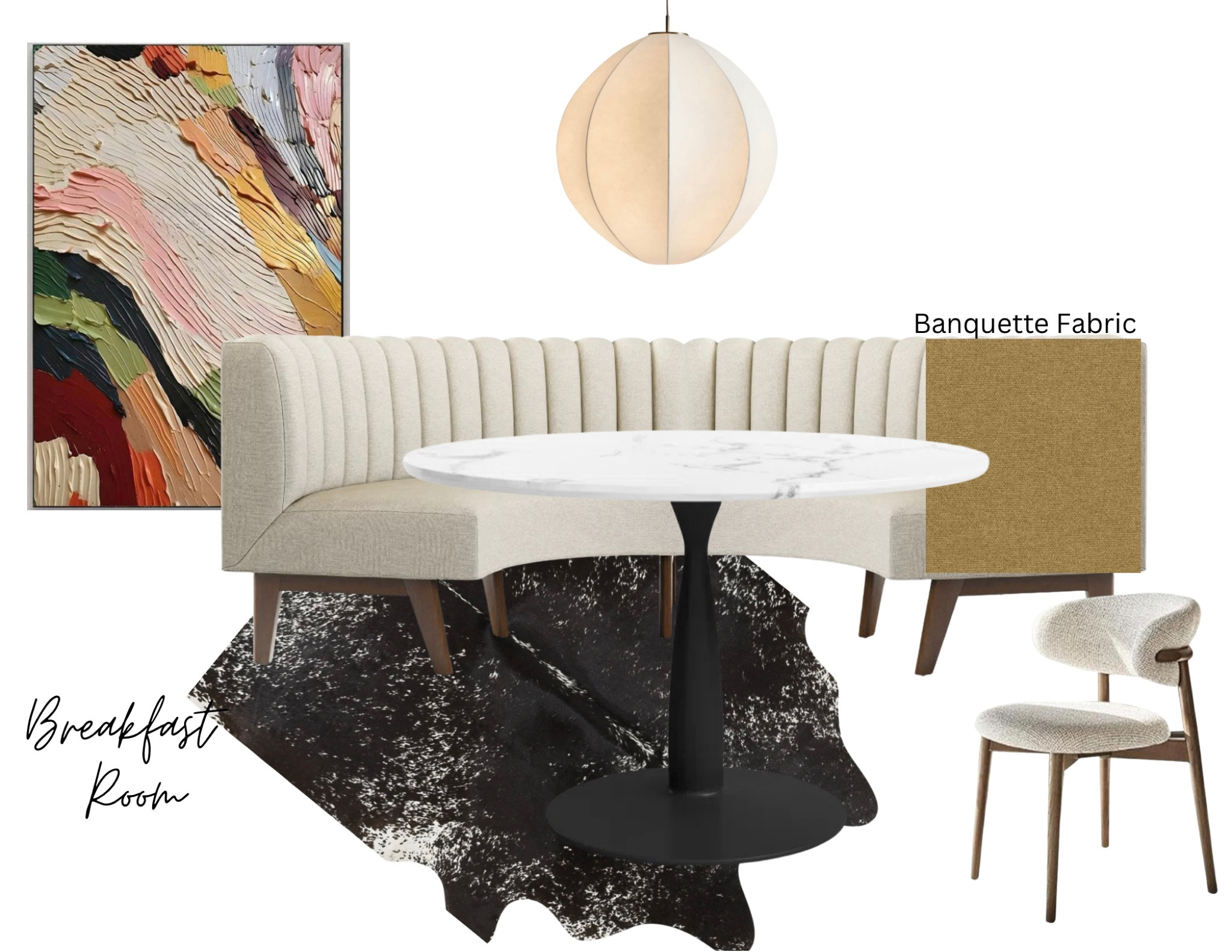 Eclectic breakfast nook
