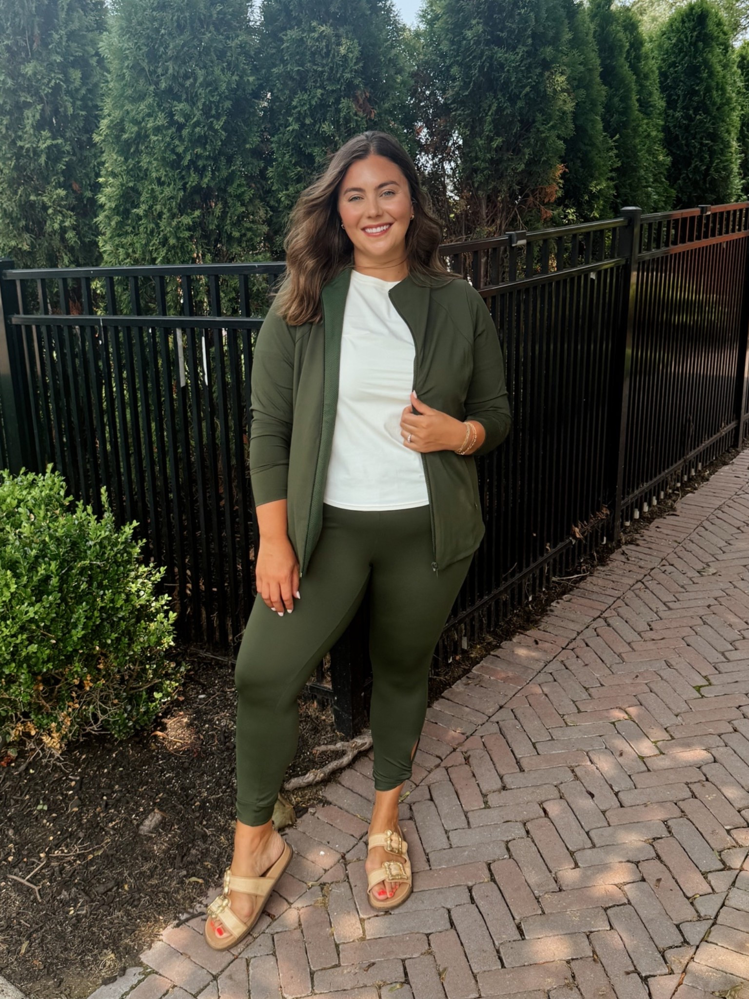 Activewear new arrivals from @Talbots - wearing size XL in leggings & jacket, 1X in t-shirt

#LTKSeasonal #LTKActive #LTKMidsize