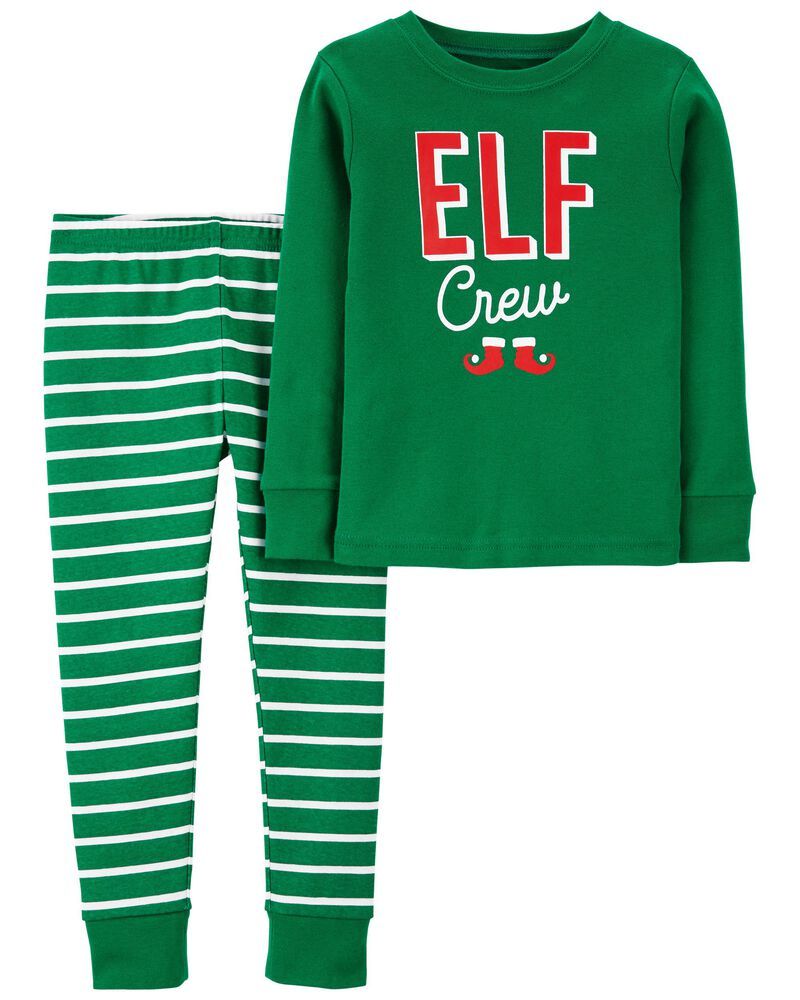 2-Piece Elf Crew 100% Snug Fit Cotton PJs | Carter's