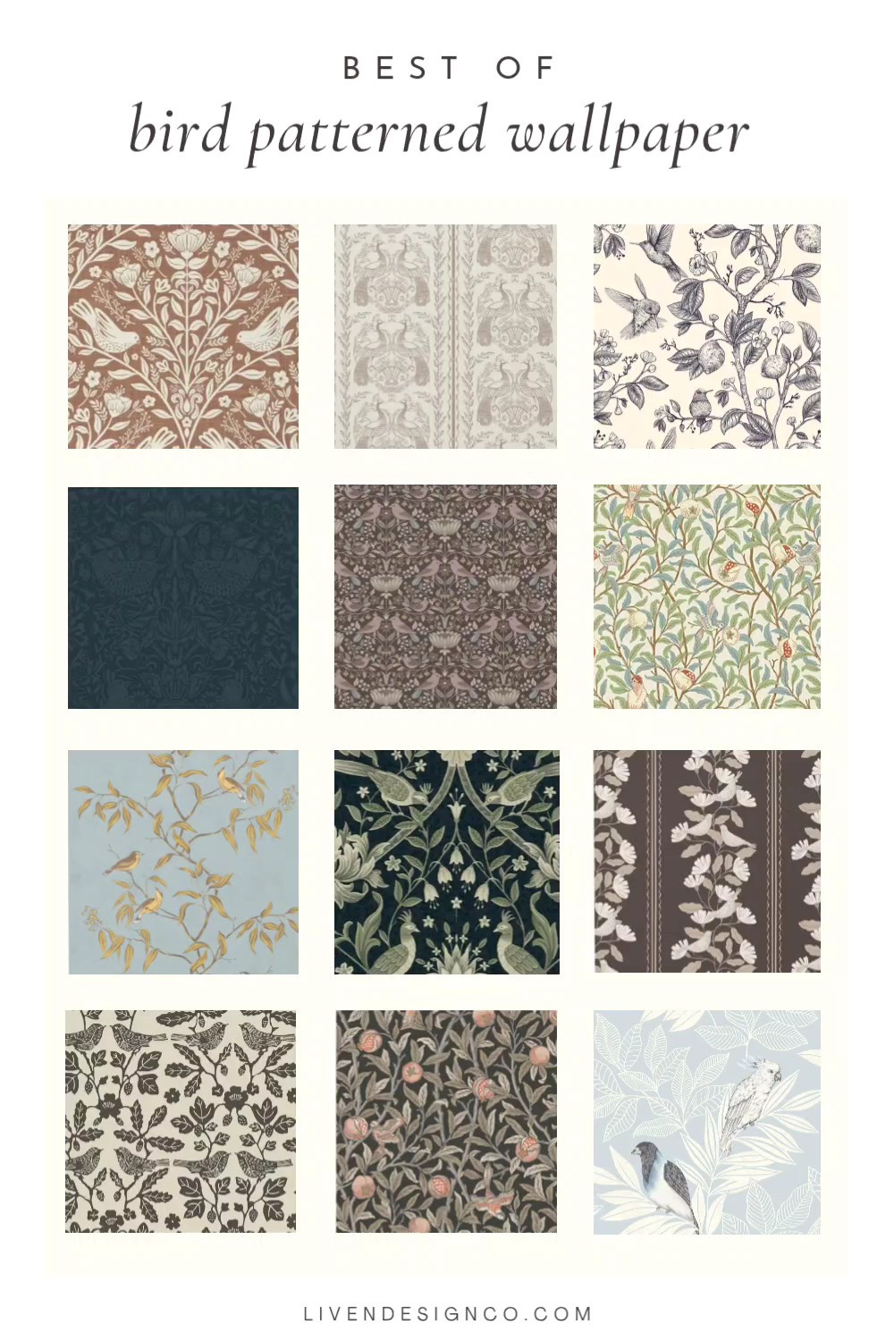 Bird wallpaper. Floral wallpaper. Botanical wallpaper. Nursery. Bathroom wallpaper. Temporary wallpaper. Removable wallpaper. William Morris wallpaper 

#LTKHome #LTKSaleAlert #LTKSeasonal