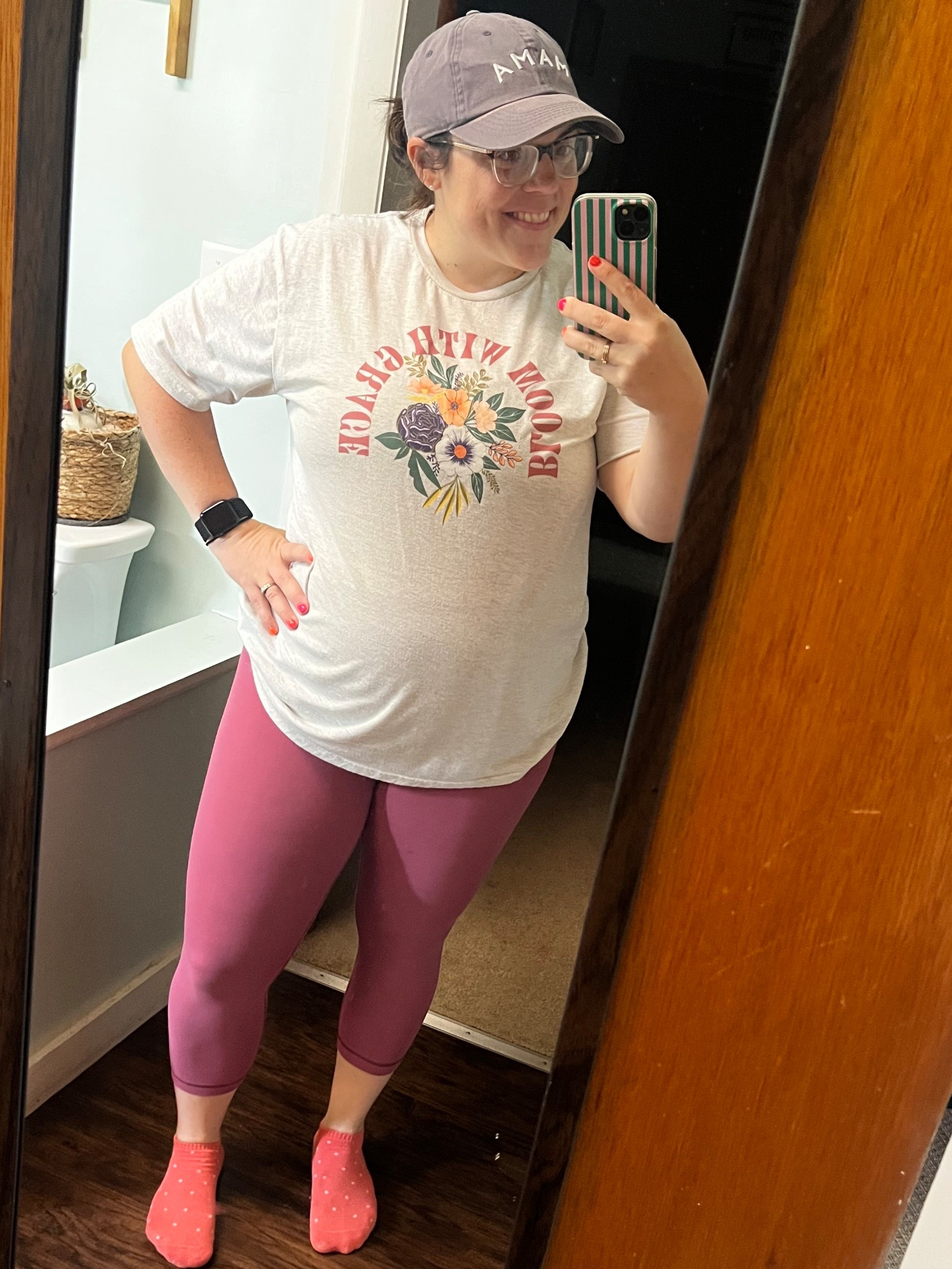 Comfortable casual and cute! 
Obsessed with these leggings 