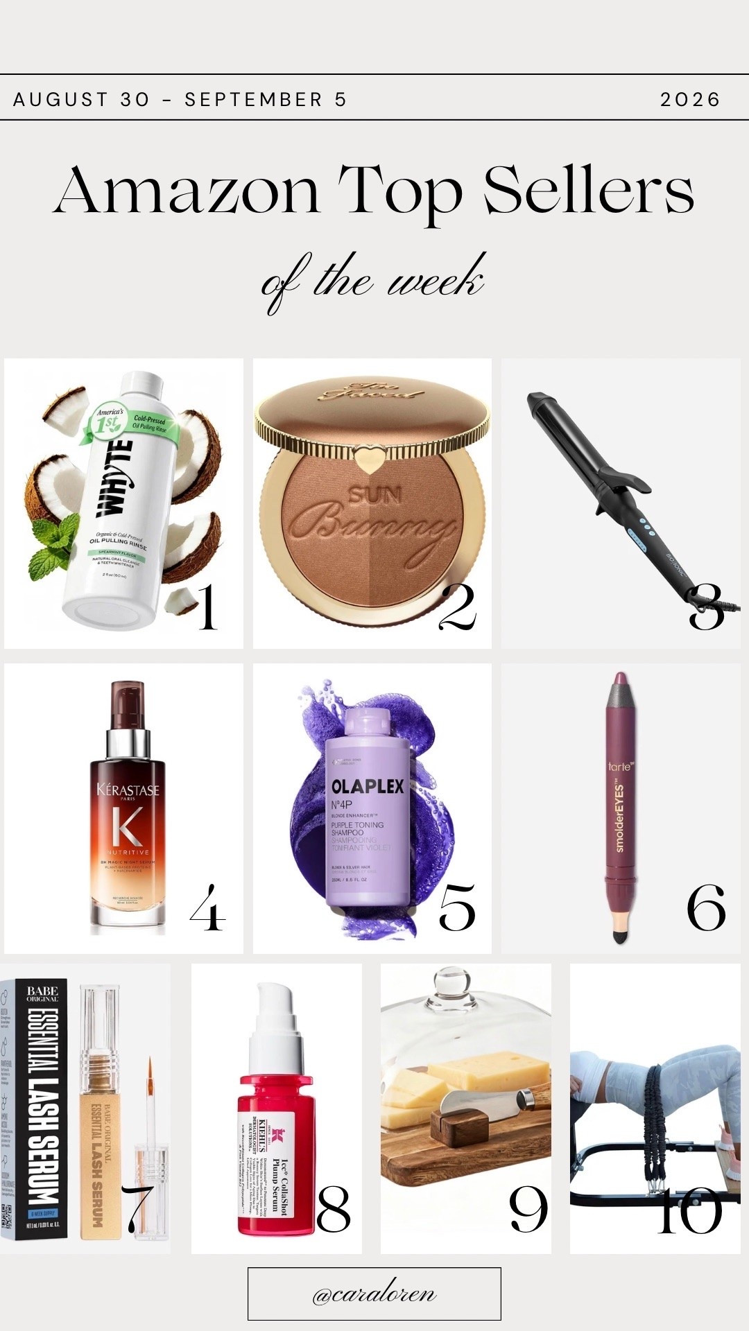 Last week’s Amazon best sellers

#LTKBeauty #LTKHome