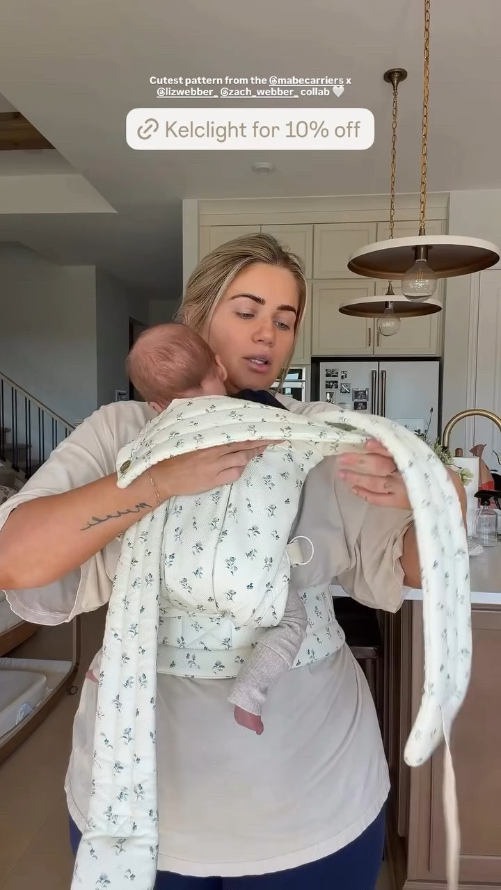 Cutest pattern from the @mabecarriers x @lizwebber_ @zach_webber_ collab 🤍

#LTKmomlife #LTKBaby