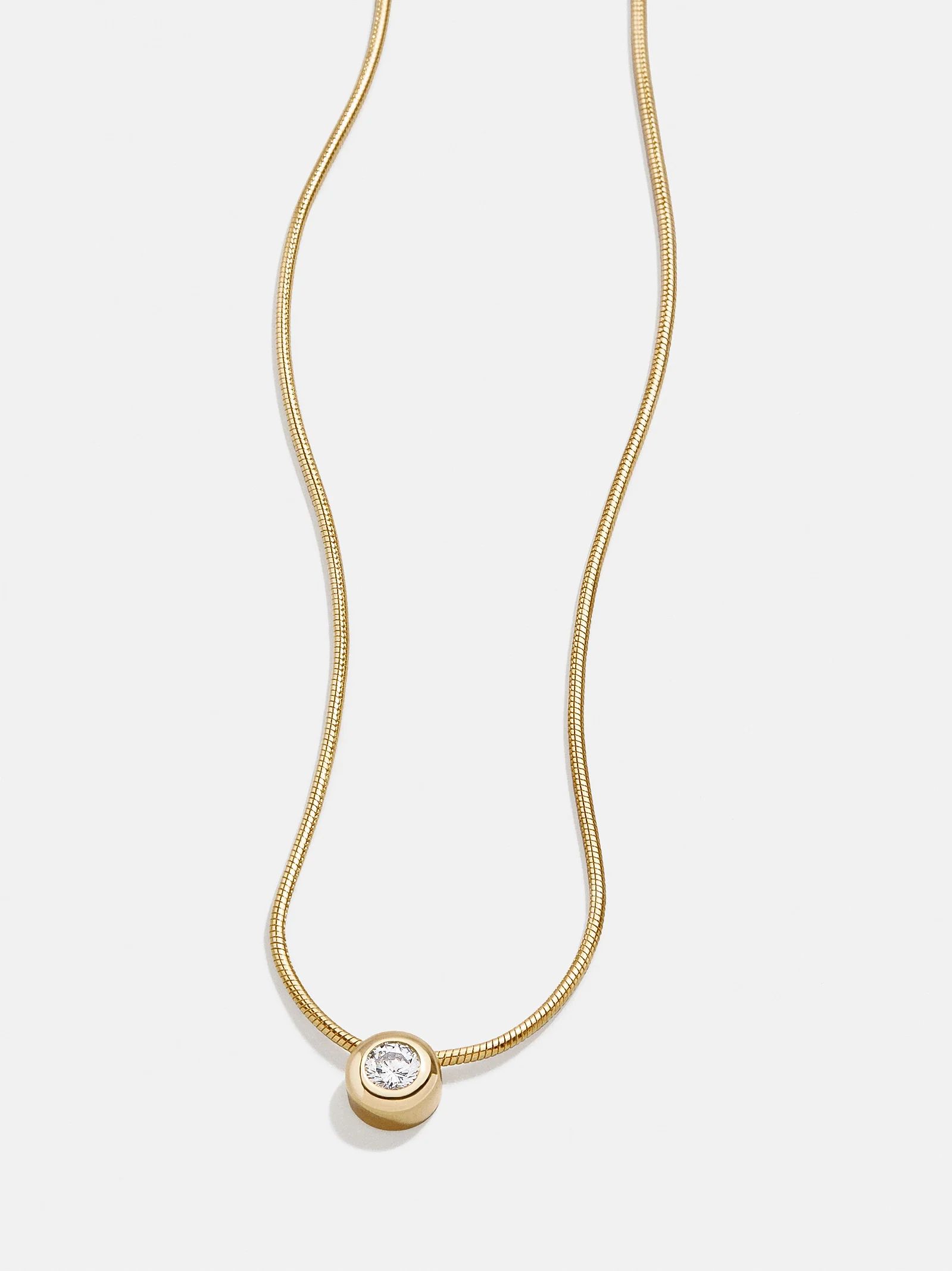 Celease 18K Gold Necklace - Clear/Gold | BaubleBar (US)