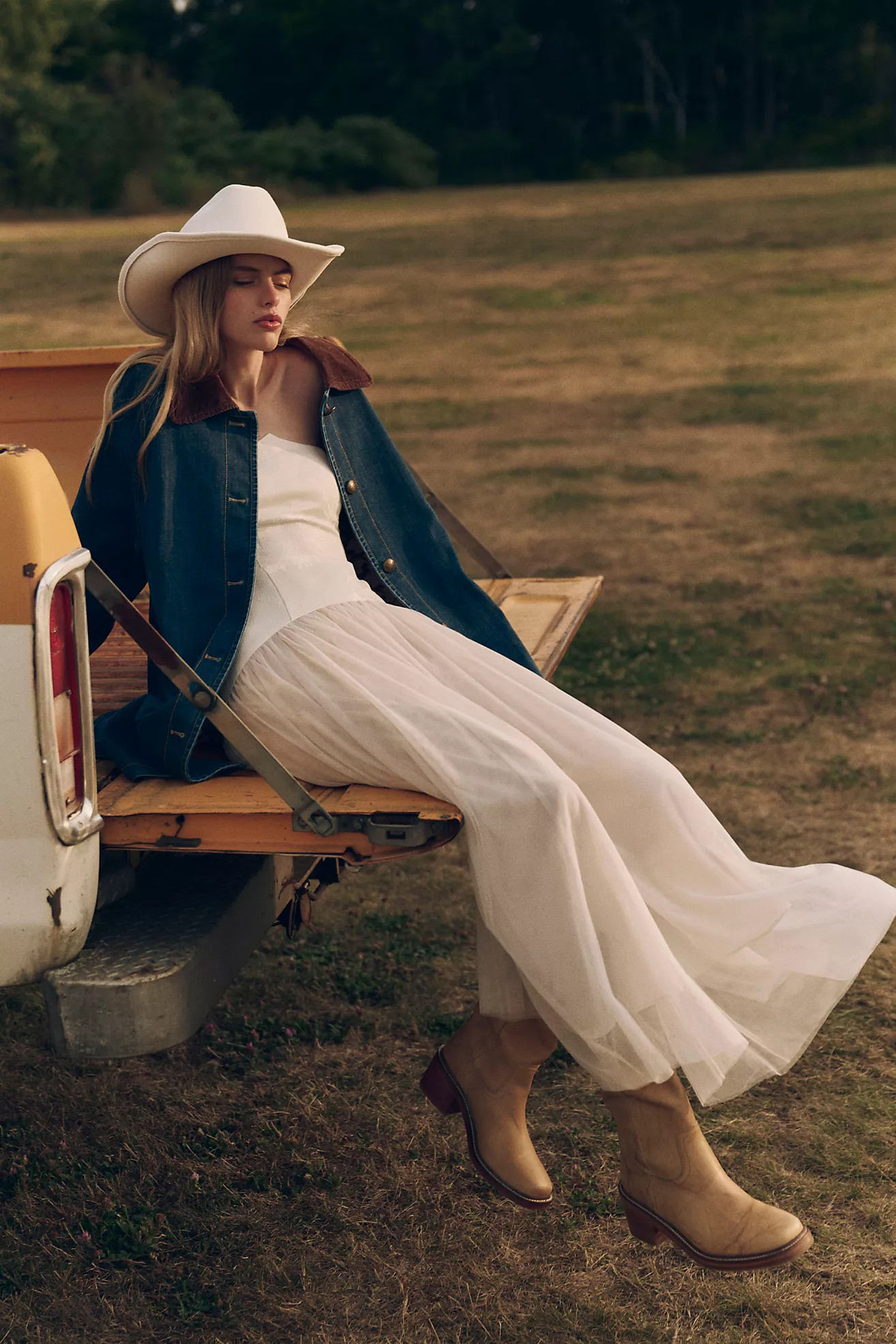 Hutch Twofer Tulle Drop-Waist Dress | Anthropologie (US)