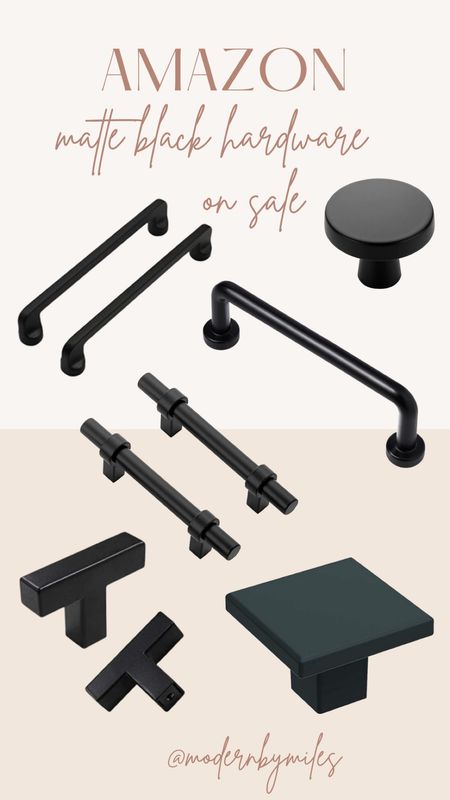 And the matte black options - all on sale!

Cabinet hardware, matte black hardware, hardware upgrades, affordable cabinet hardware 

#LTKhome #LTKunder50 #LTKsalealert