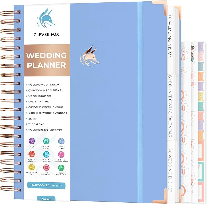 Clever Fox Wedding Planner – Wedding Book & Organizer for the Bride – Wedding Planning Binder... | Amazon (US)
