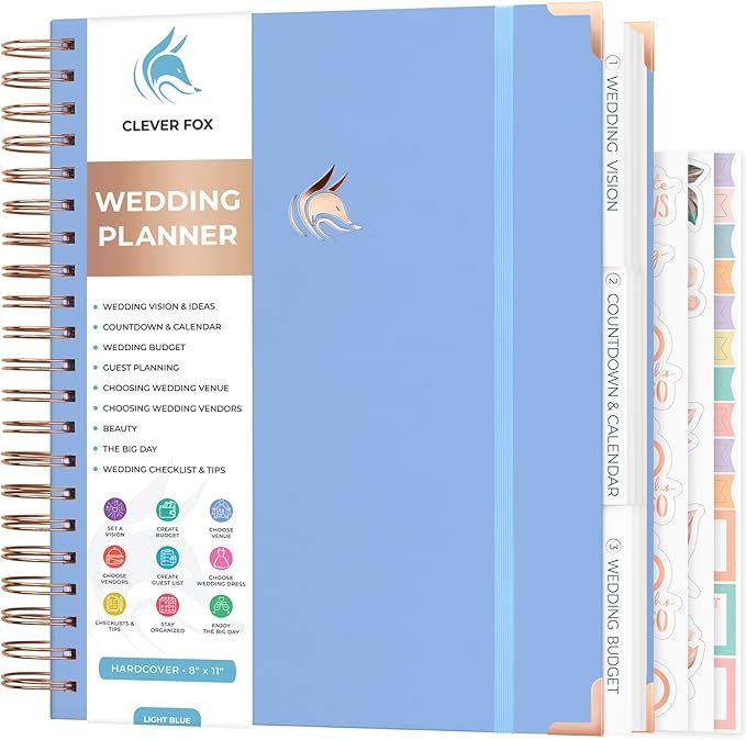 Clever Fox Wedding Planner – Wedding Book & Organizer for the Bride – Wedding Planning Binder... | Amazon (US)