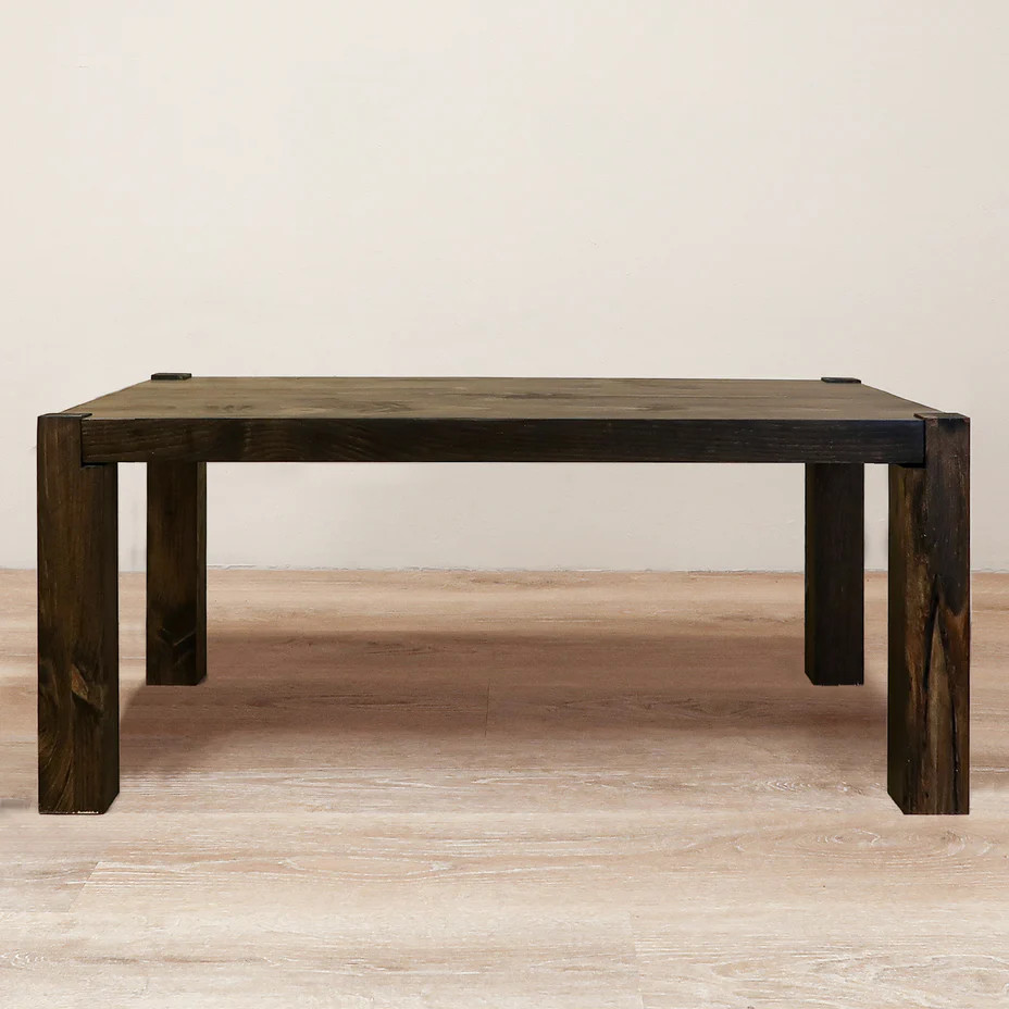 Rustic Coffee Table with Post Legs | Urbandi