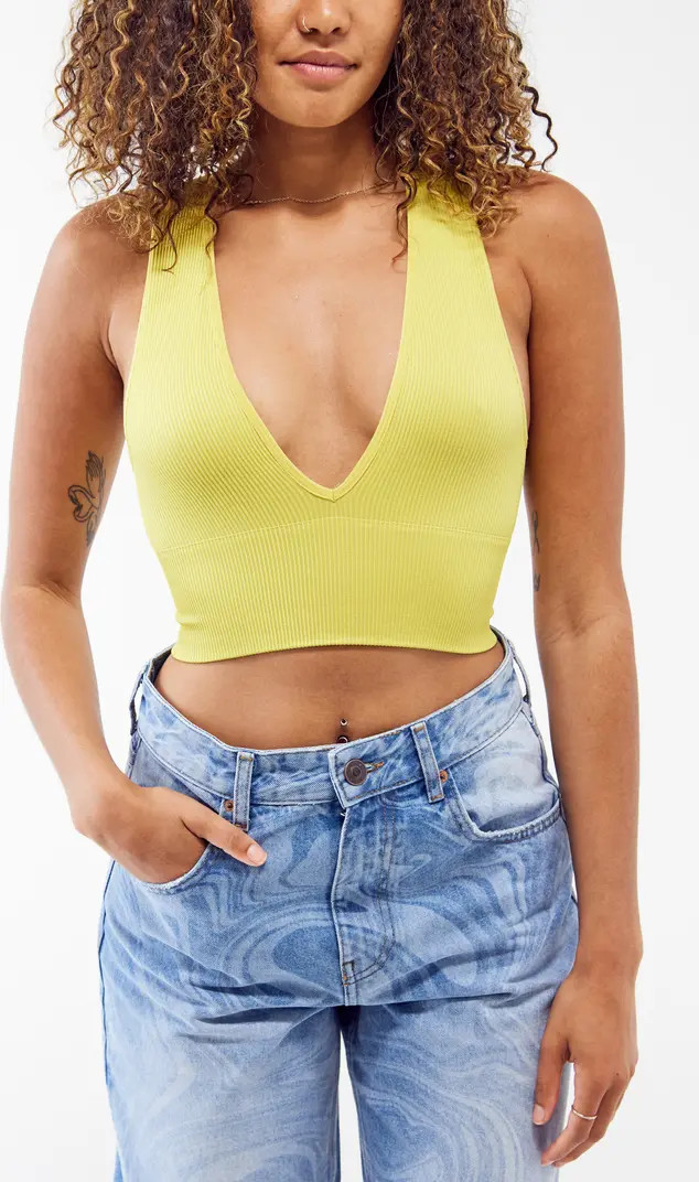 Josie Ribbed Sleeveless Crop Top | Nordstrom