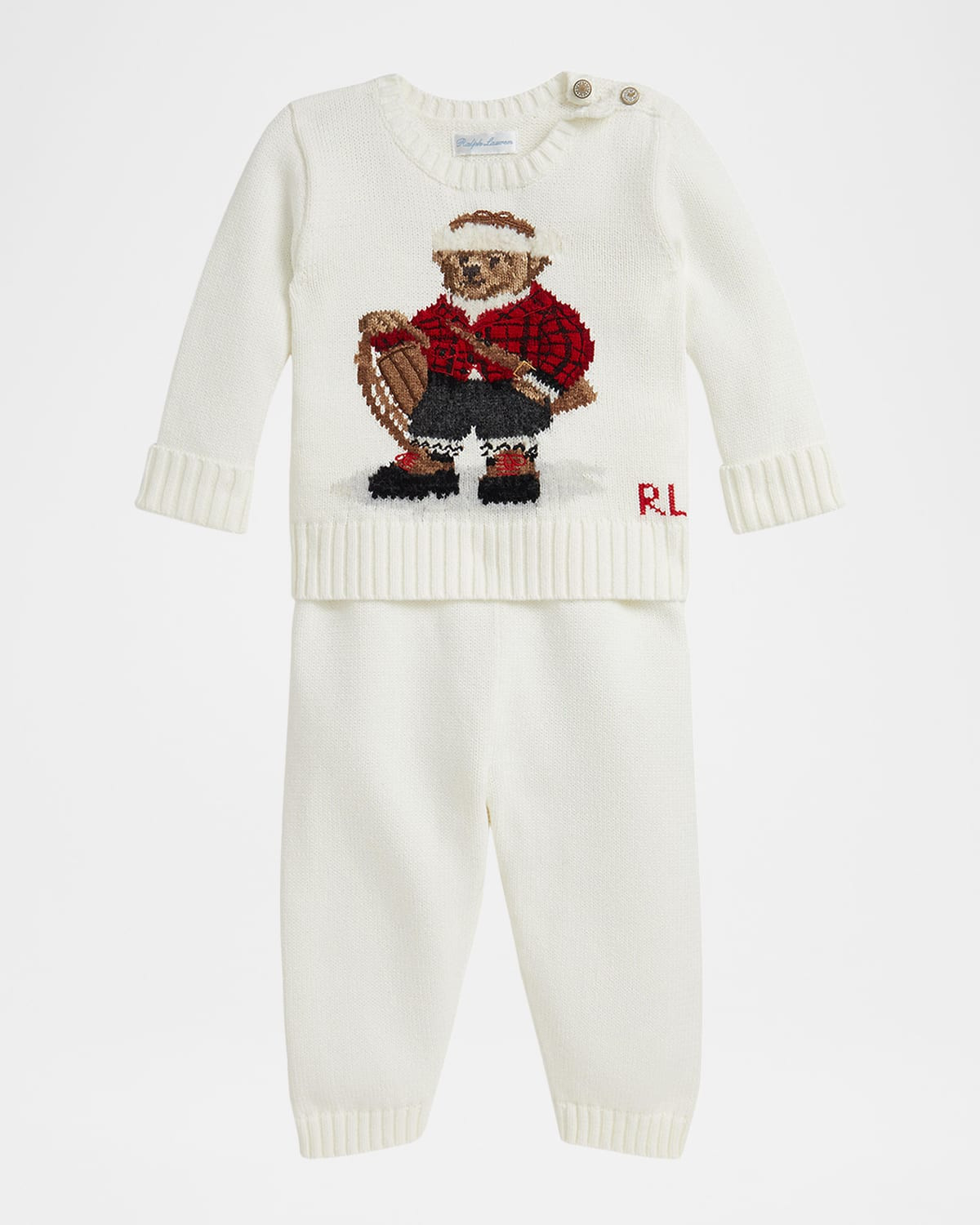 Boy's Polo Bear Sweater & Pants Set, Size 3M-24M | Neiman Marcus