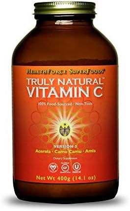 HealthForce SuperFoods Truly Natural Vitamin C - 400 Grams - Whole Food, Organic Vitamin C Comple... | Amazon (US)