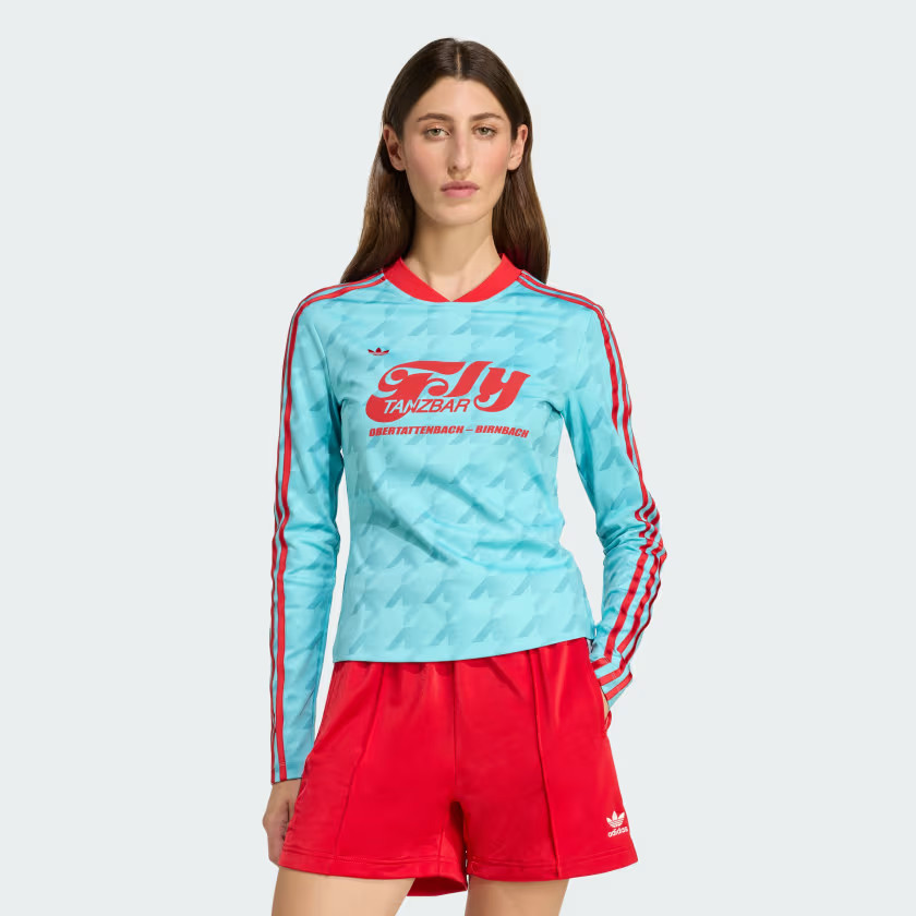 Graphic Soccer Allover Print Bodycon Long Sleeve Jersey | adidas (US)