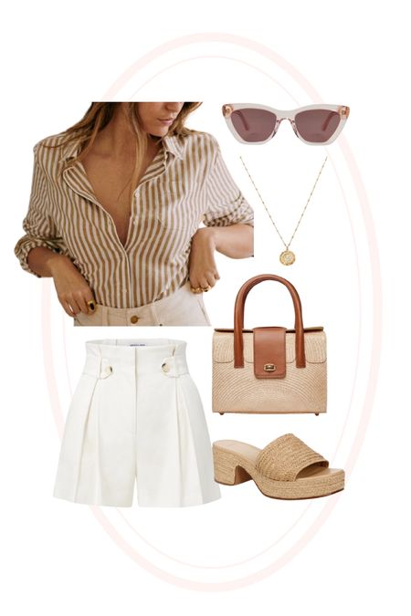 Spring outfit. White shorts
.
.
.
… 

#LTKOver40 #LTKWorkwear #LTKStyleTip