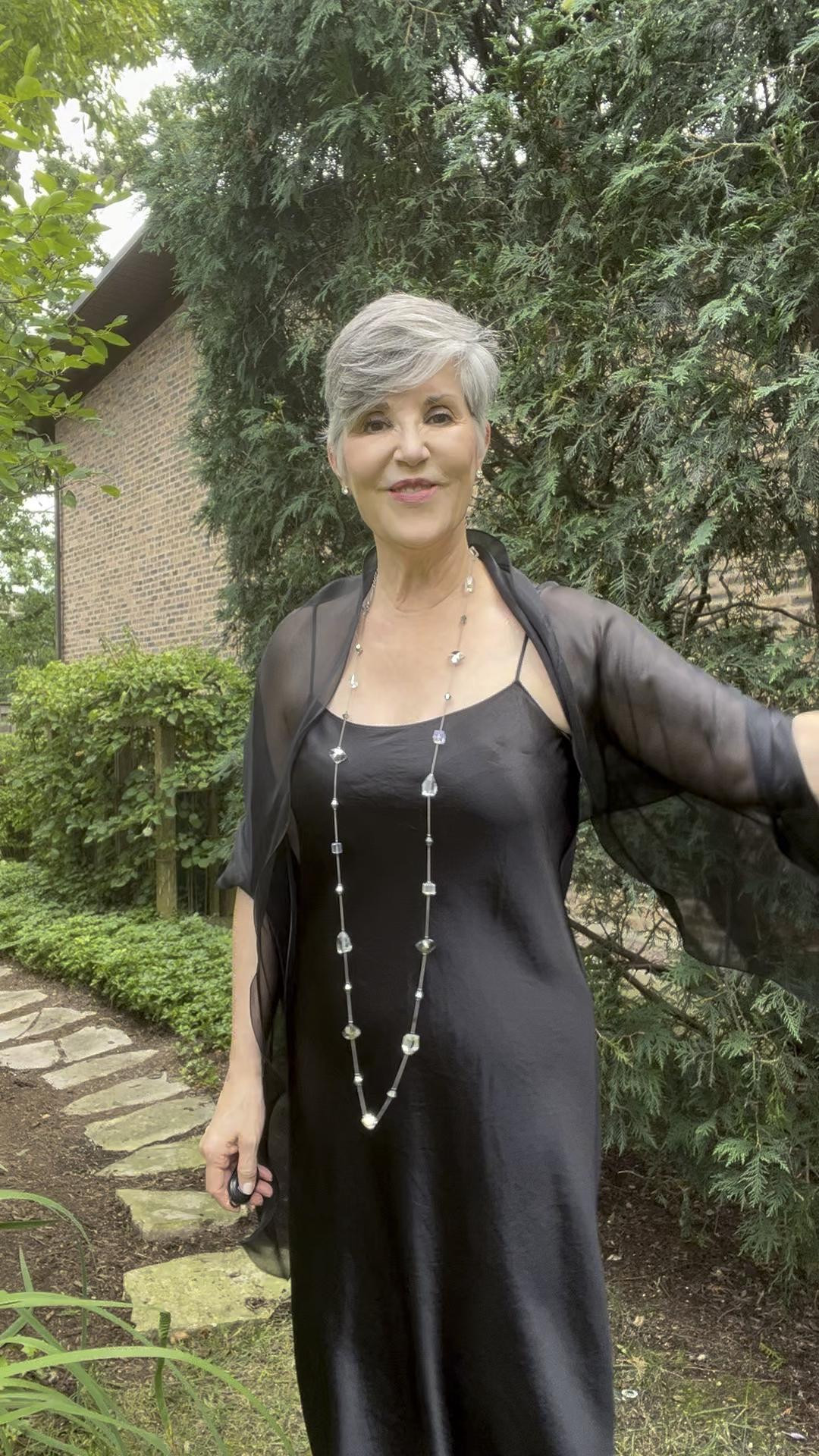 Here’s how to wear a slip dress to a wedding or a dressy event. Add a strand of pearls, a black sheer pashmina (great price), nude shoes, “diamond” stud earrings. #styleagram 
#stylebook
#stylebible
#stylefashion
#outfitshot
#styleaddict
#jcrewfactory 
#nordstrom
#macysstylecrew
#talbotsofficial 
#jjillstyle
#getreadywithme 
#styletips
#grwm
#styleblogger
#springfashion
#casualandchic 
#ltkover40
#ltkover50
#ltkspring
#ltkshoecrush
#ltkitbag
#nudeshoes

#LTKwedding #LTKsalealert #LTKstyletip