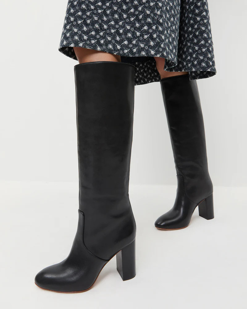 Goldy Black Leather Tall Boot | Loeffler Randall