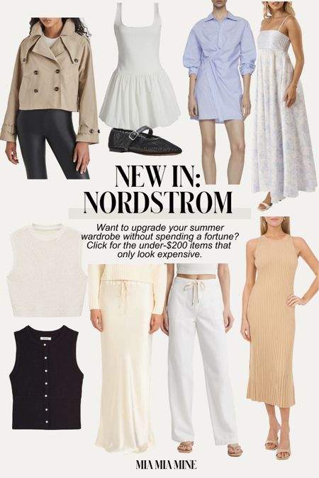 Nordstrom new summer arrivals
Summer dresses
Maxi dress
Knit vests 
Linen pants