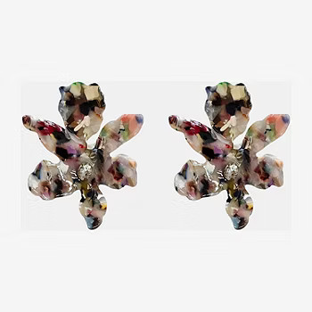 Bijoux Bar Crystal Flower Drop Earrings | JCPenney