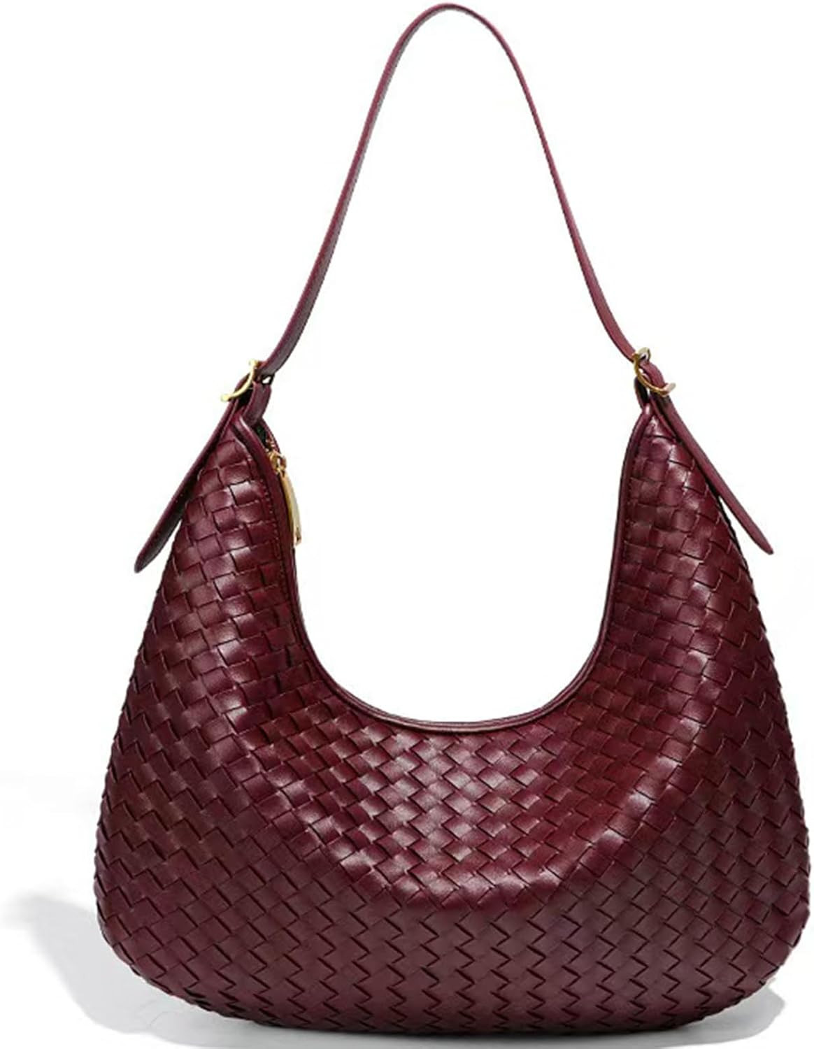 Shoulder Handbags Shoulder Bag for Women Totes Woven Vegan Leather Bag Hand Bag Working Lightweight Bags With Zipper | Amazon (US)