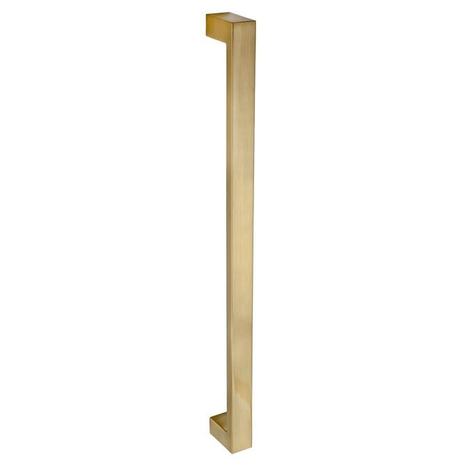 Sumner Street Home Hardware Architectural appliance Center to Center Satin Brass Rectangular Bar ... | Lowe's
