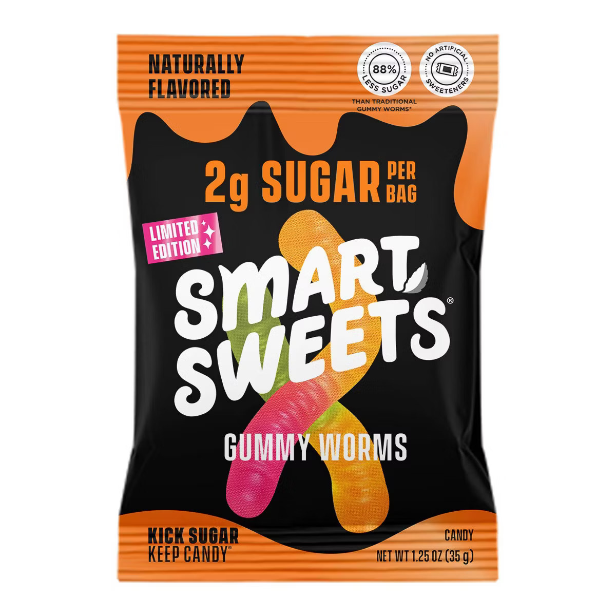 SmartSweets Halloween Gummy Worms Candy - 1.25oz | Target