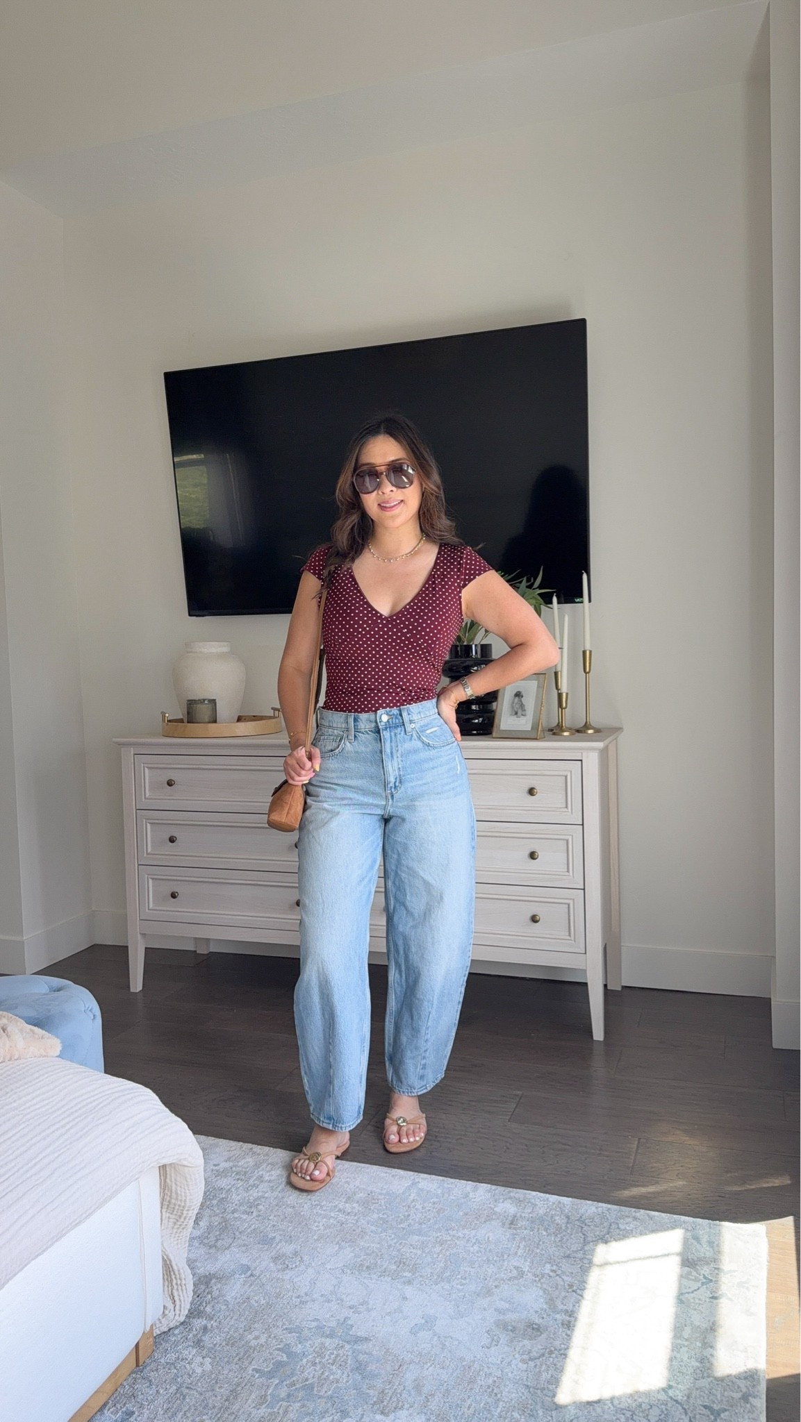 Target top and barrel jeans 

Top: medium
Jeans: 6 regular

Outfit idea, casual style, early fall fashion

#LTKSeasonal #LTKPetite #LTKootd