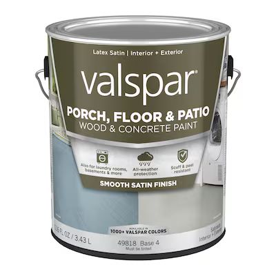 Valspar Tintable Satin Exterior Porch and Floor Paint (1-Gallon) Lowes.com | Lowe's