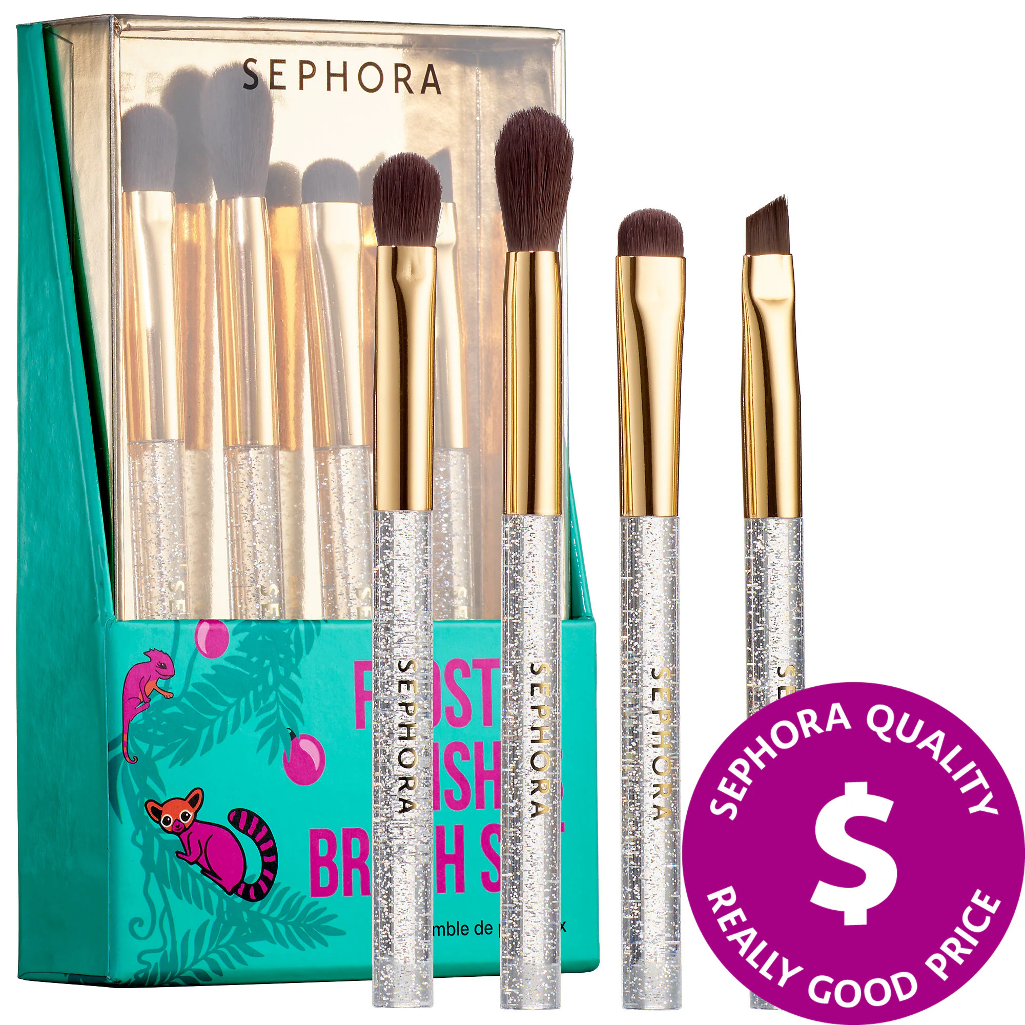 SEPHORA COLLECTION Frosted Wishes Mini Eye Brush Set | Sephora (US)