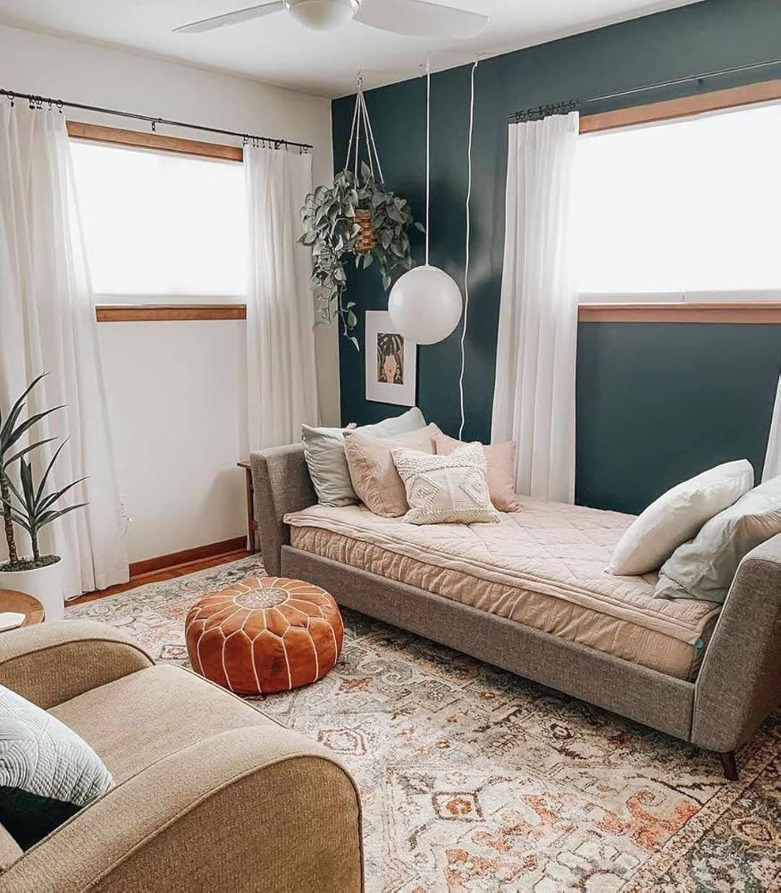 Bolinas Traditional Oriental Living Room Area Rug - Bohemian Vintage Look - Persian Boho Style - ... | Amazon (US)