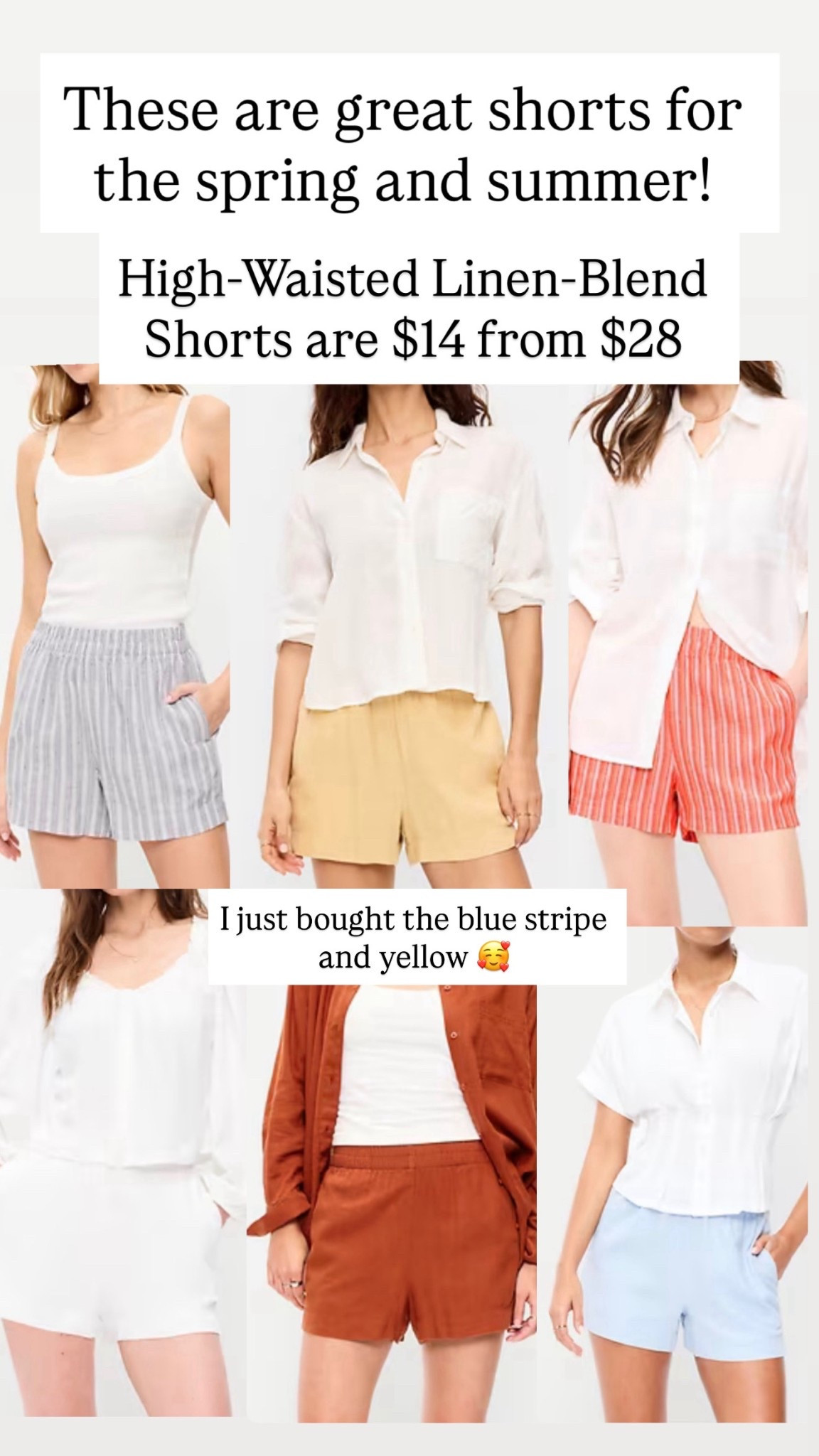 High-Waisted Linen-Blend Shorts are $14

#LTKSaleAlert