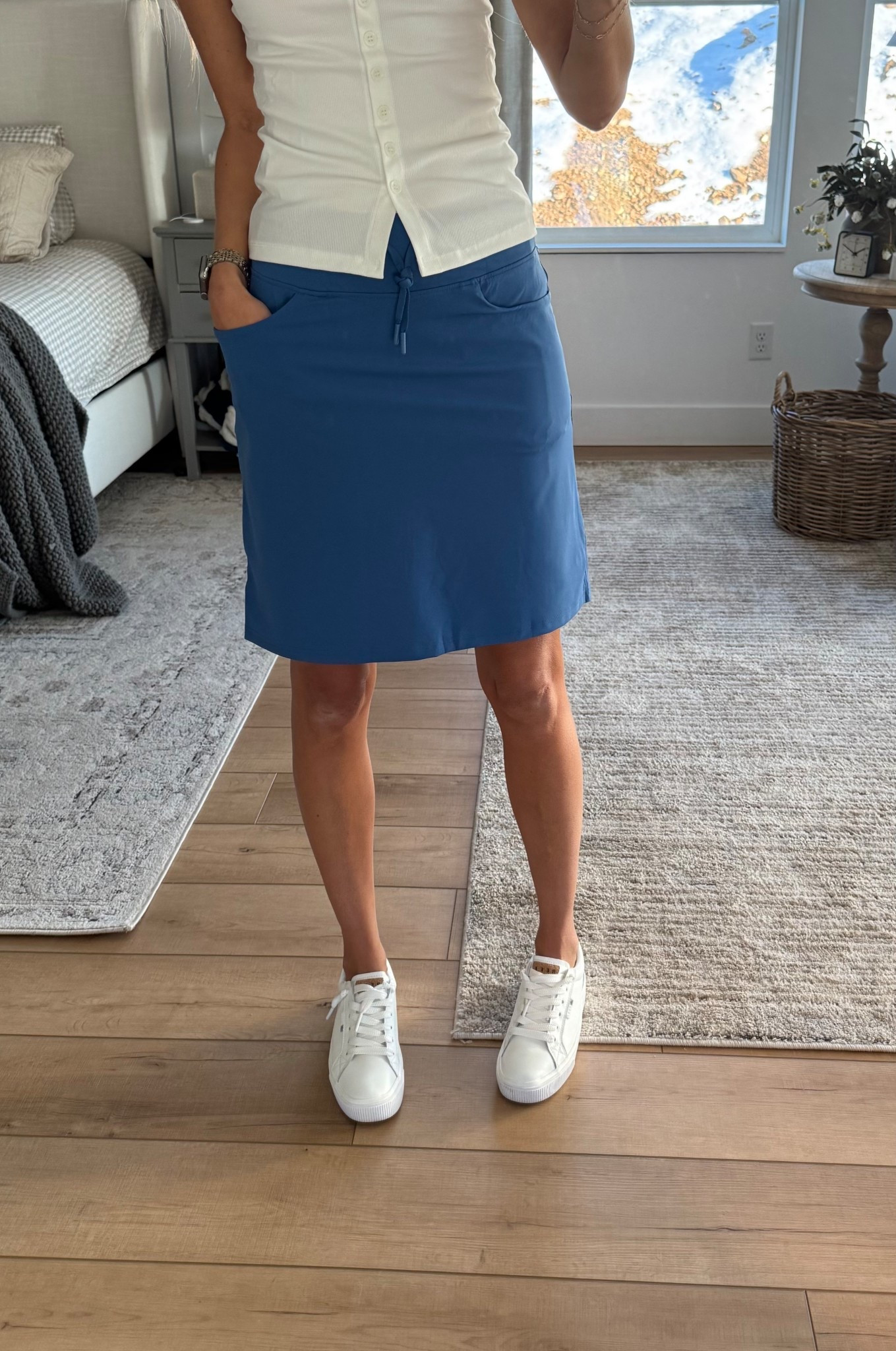 Cute athletic skirt with built in shorts. Perfect for summer activities. I am 108lbs, 5’ 8.5” tall and got XS. Fits perfect. Went back and ordered more colors. 

#LTKOver40 #LTKmomlife #LTKActive