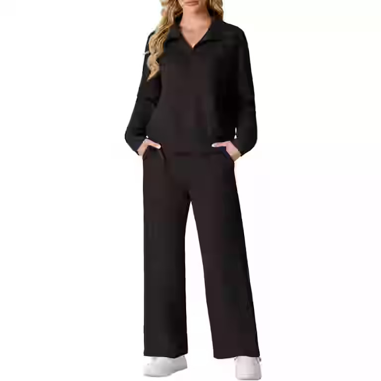 Cueply 2 Piece Sets for Women Outfits Sweatsuits Long Sleeve Sweatshirts Sweatpant Lounge Set wit... | Walmart (US)