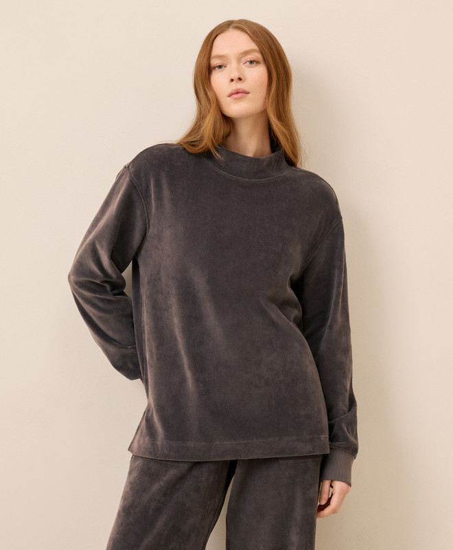 Women’s Pure Velour Cozy Pullover made with Organic Cotton | Pact | Pact Apparel