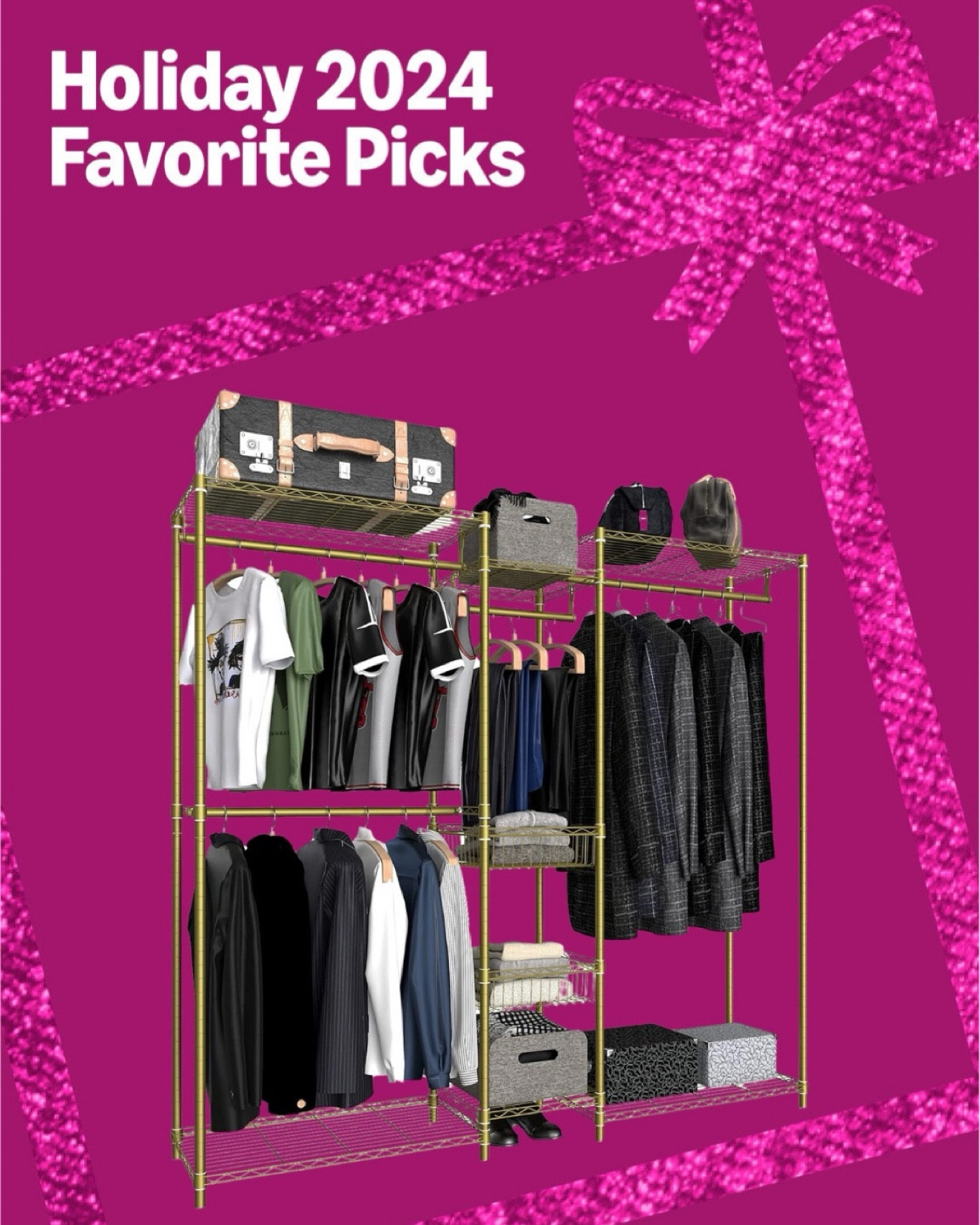 Closet goals: Makeover edition. This clothing rack is the hero we need in the battle against clutter. 👗👚
#organization #closet #declutter #closetmakeover

#LTKFindsUnder100 #LTKHome #LTKHoliday