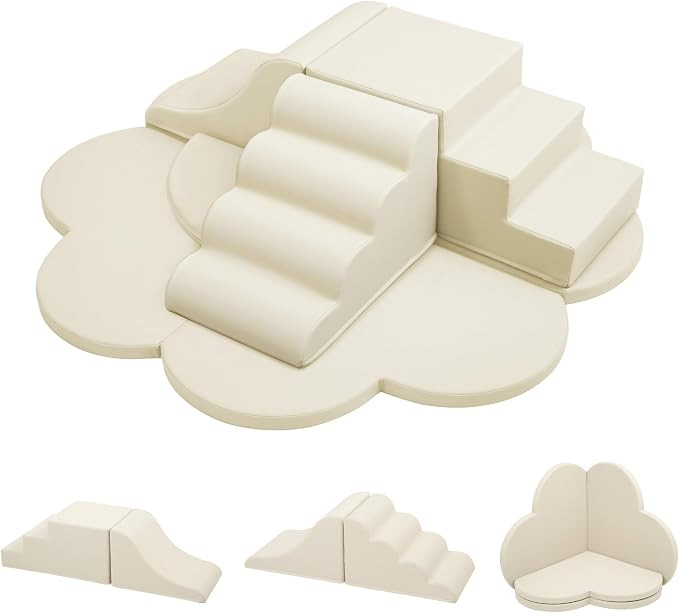 Merax Indoor Climbing Toys for Toddlers, 6-Piece Soft Foam Climbing Blocks Climb & Slide Soft Pla... | Amazon (US)