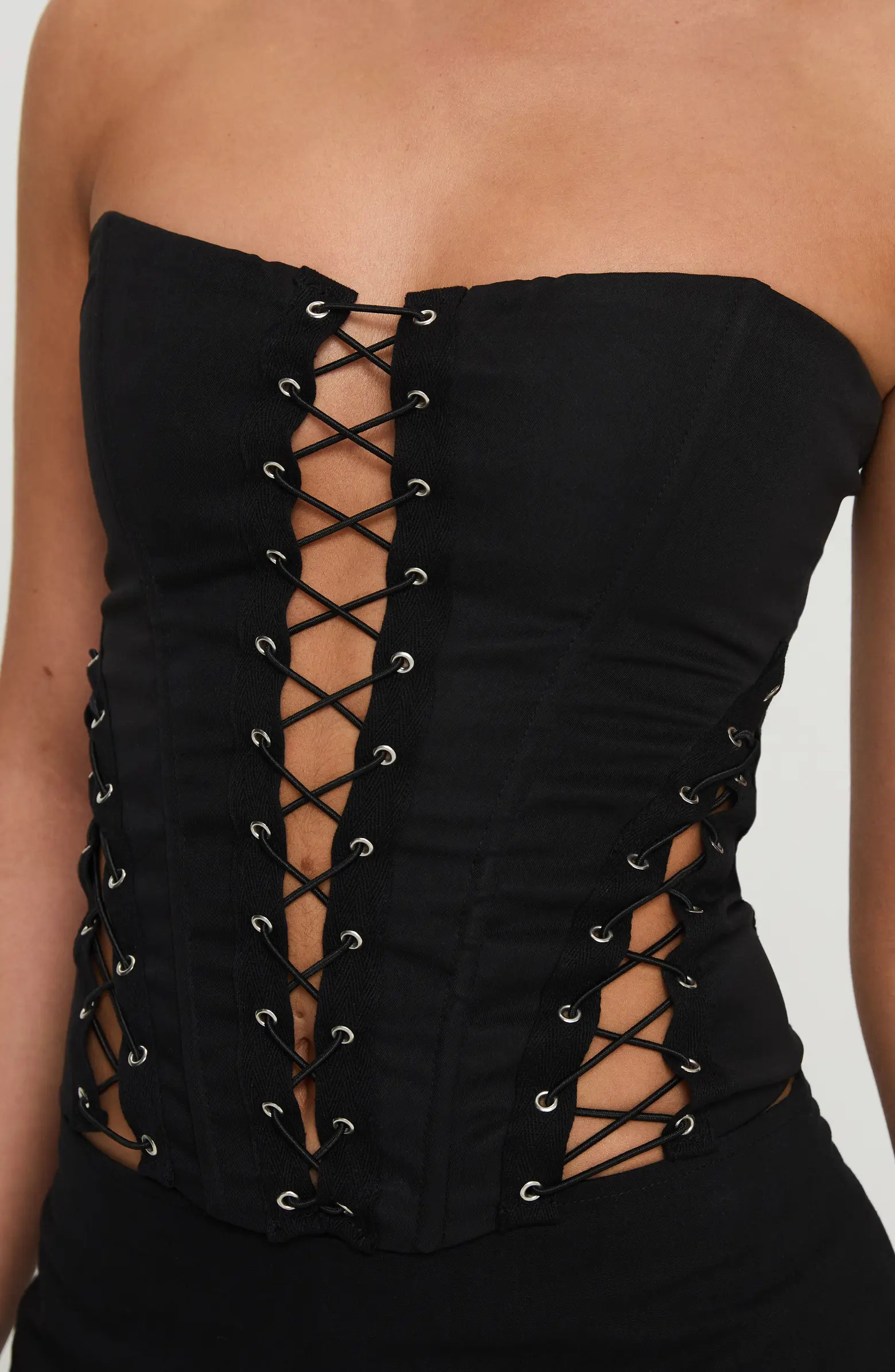 Princess Polly Eden Lace-Up Strapless Corset | Nordstrom | Nordstrom