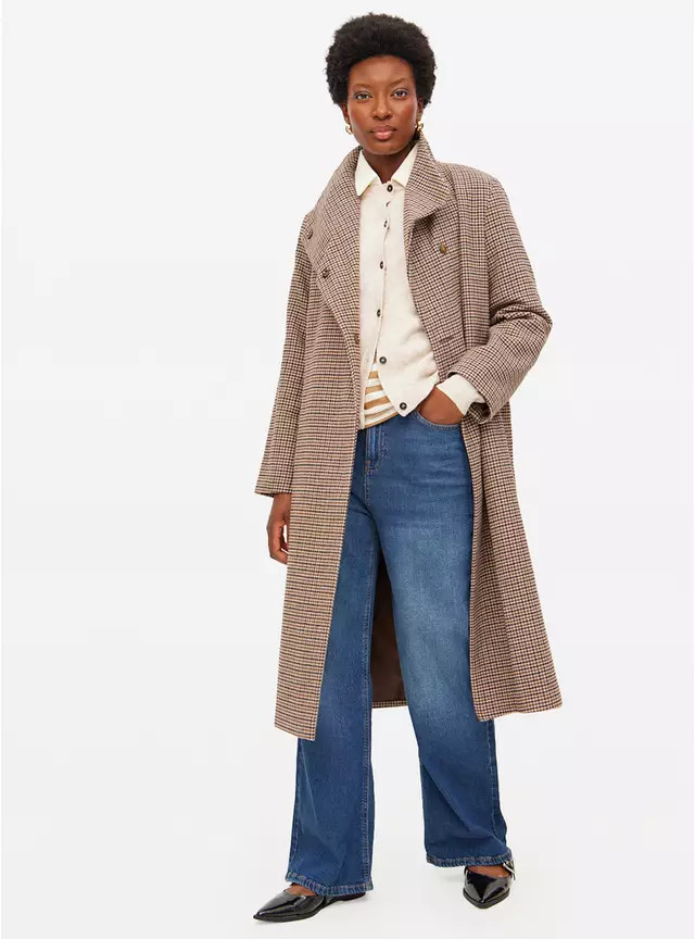 Brown Funnel Neck Belted Coat 14 | Tu Clothing