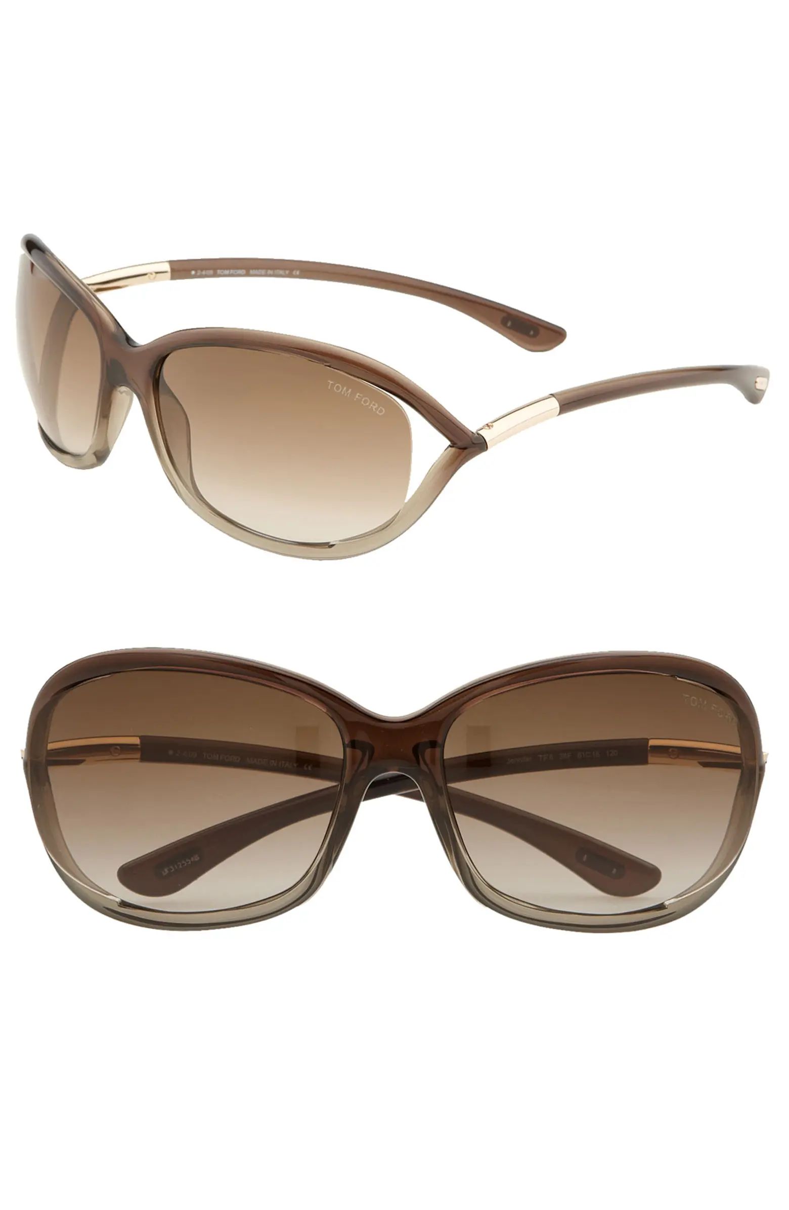 Jennifer 61mm Oval Oversize Frame Sunglasses | Nordstrom