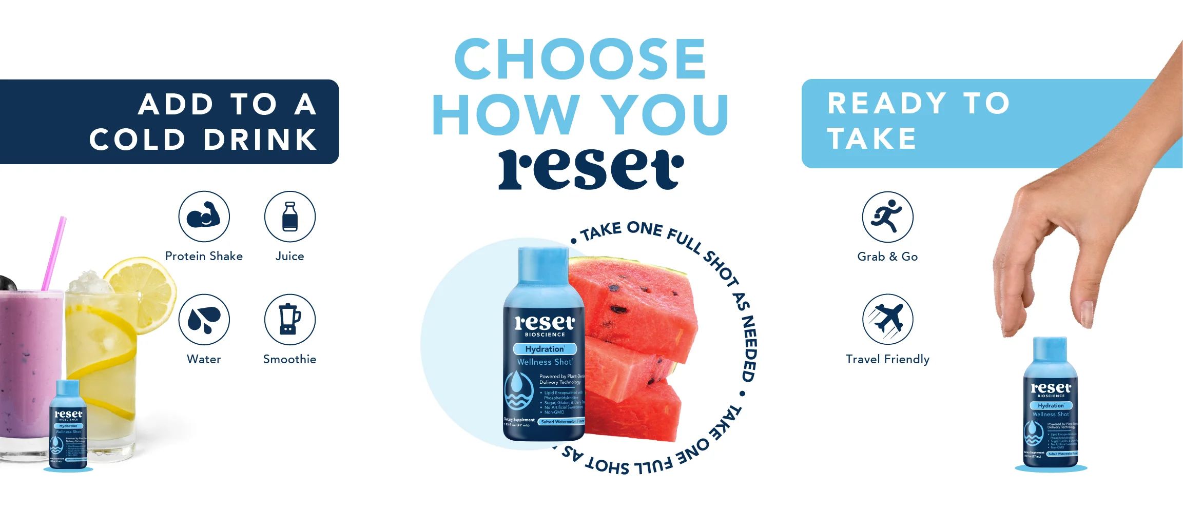 Hydration Wellness Shots harness the natural minerals found in salt to give this little 2oz servi... | RESET Bioscience