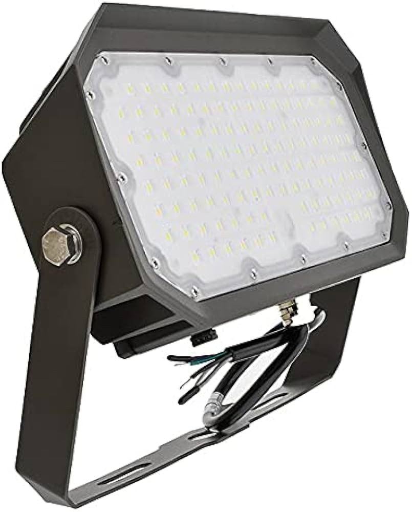 Series-8 90W LED Dimmable Outdoor Security Flood Light Fixture with Yoke Mount UL-Listed, Dayligh... | Amazon (US)