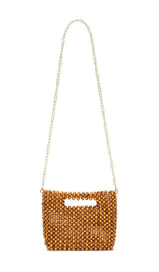 Dolce Vita Wood Bead Bag in Tan. | Revolve Clothing (Global)
