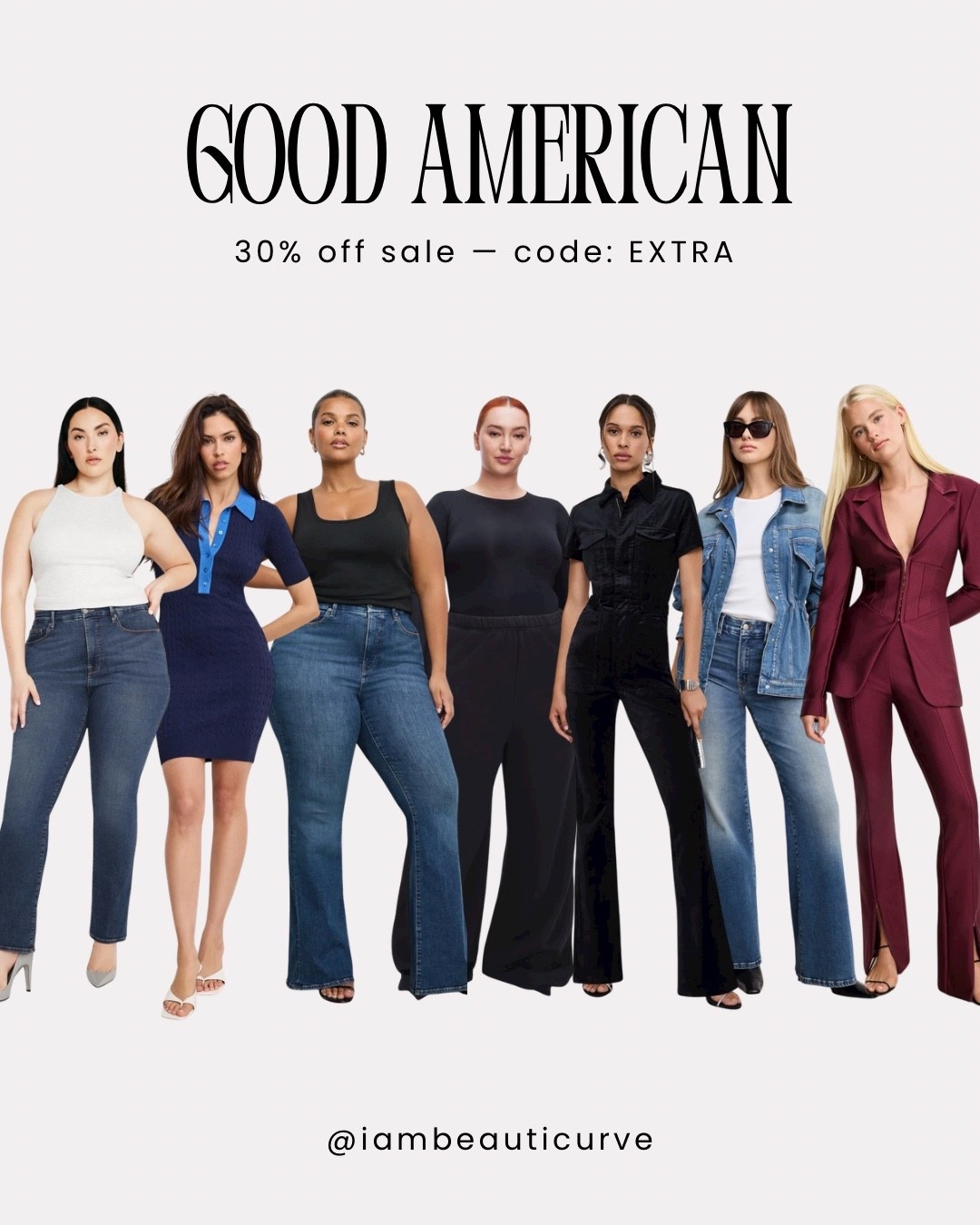 30% off is happening now at Good American! Shop my curve approved faves 👖✨

#LTKPlusSize #LTKSaleAlert #LTKMidsize