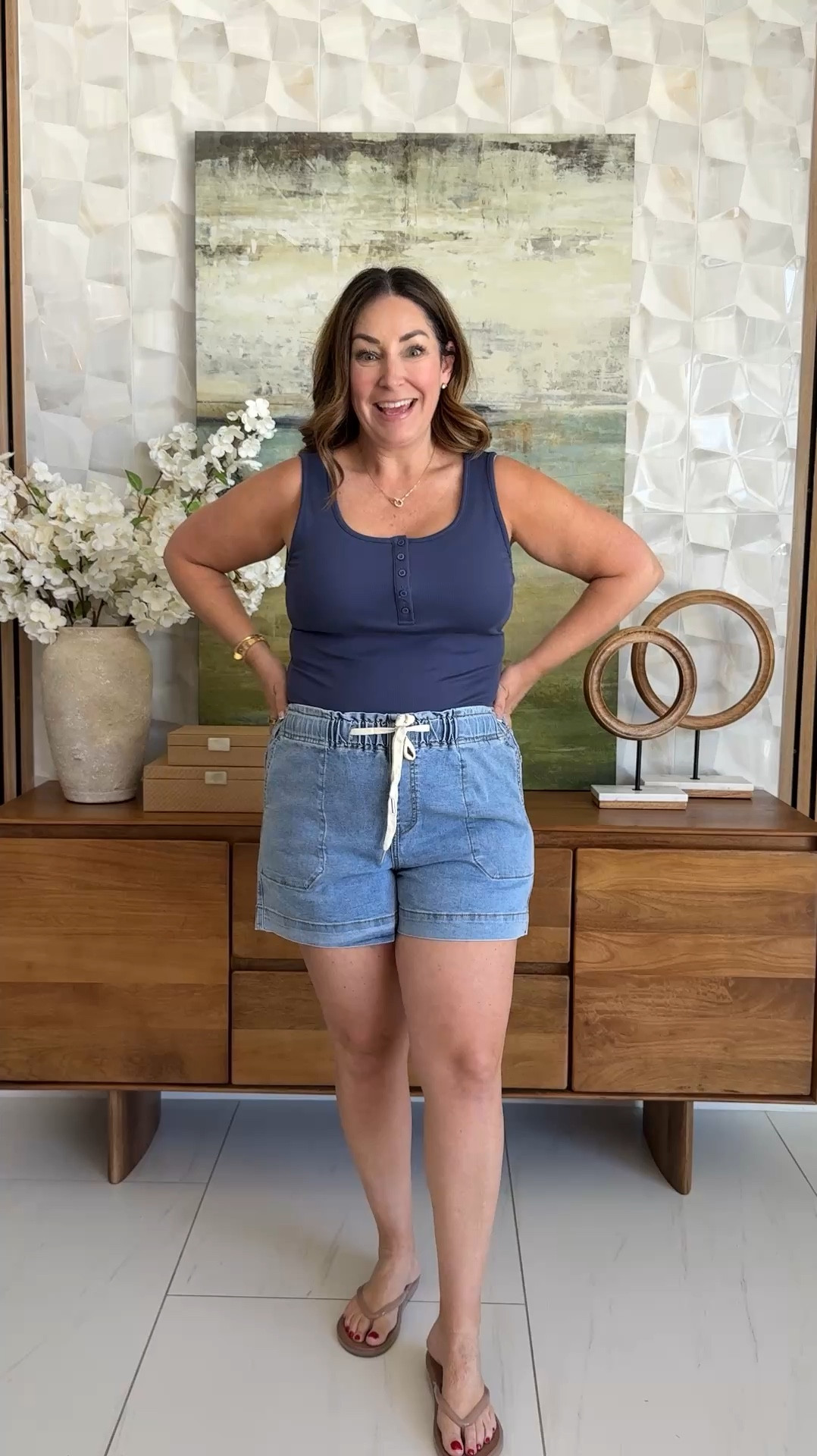 Summer Casual Outfit | Shorts size up if in-between, XL, tank tts, L #casualoutfit #summeroutfit

#LTKSeasonal #LTKOver40 #LTKMidsize