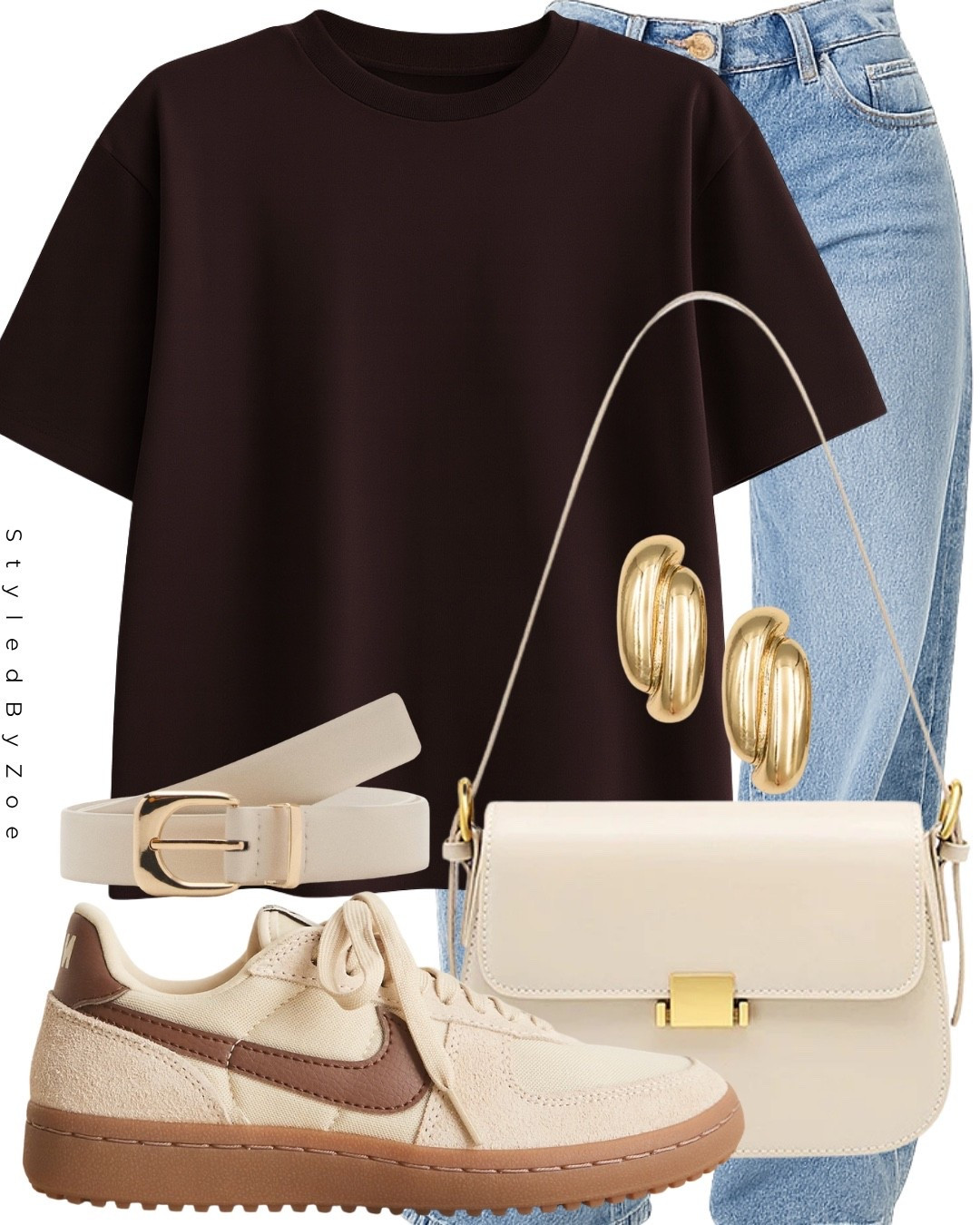 A casual outfit for running errands or grabbing coffee! 

#brownshirt #jeans

#LTKuk #LTKjeans #LTKsummer
