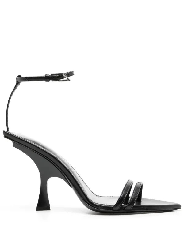 The Attico Ester 95mm Leather Sandals - Farfetch | Farfetch Global