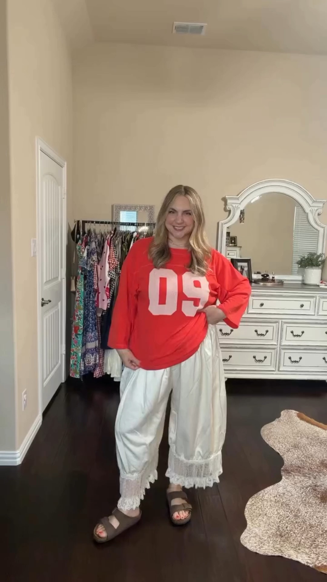 Bloomer girl 4 life ♥️🧚🏻‍♀️🍓 comment “SHOP” for links! 

@shopcider @anthropologie #summeroutfitinspo #summeroutfitideas #midsizeootd #bloomerpants #comfystyle mom style

#LTKootd #LTKMidsize #LTKmomlife