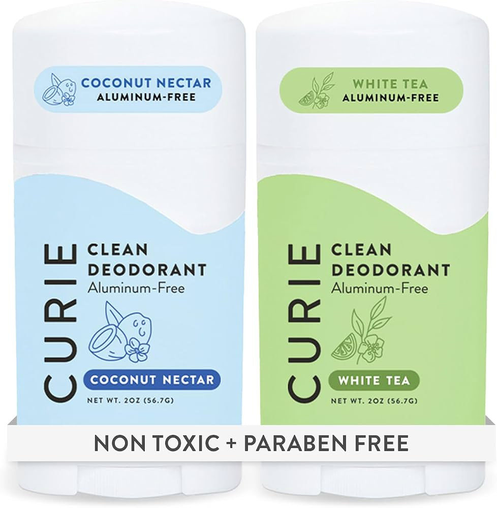 Curie Aluminum Free Deodorant - Coconut Nectar + White Tea - Natural Deodorant, Paraben Free, Cru... | Amazon (US)