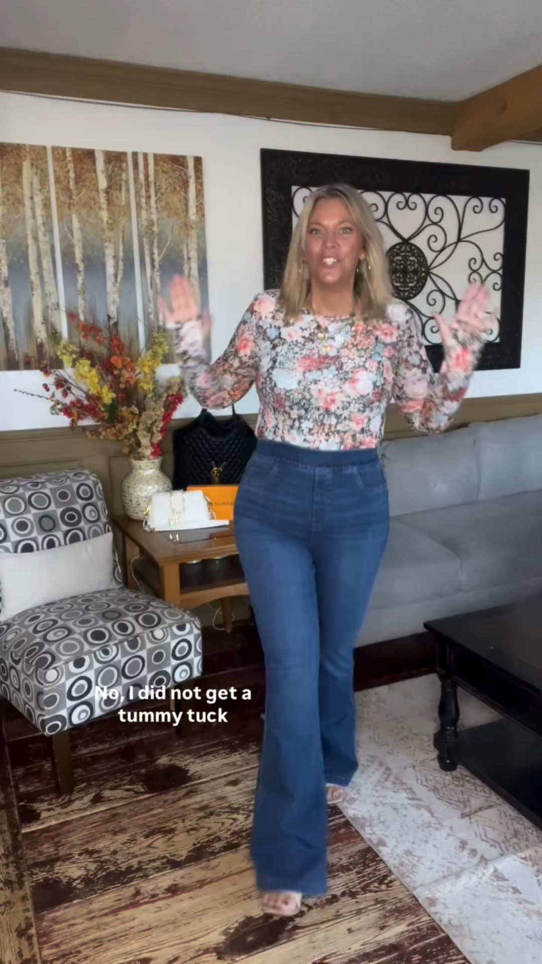 Tummy shaping jeans 👖 that actually hide my tummy jiggle and my hip dips. ((I have a code 👩‍💻 too)). These jeans are absolutely fabulous and worth the investment. Plus, right now you’ll get a free gift 🎁 with purchase. I’m a size 14/178lbs/5’7” wearing the size xl in both the skinny & wide leg styles. Use my code Nicole11 at checkout.

#LTKootd #LTKOver40 #LTKMidsize